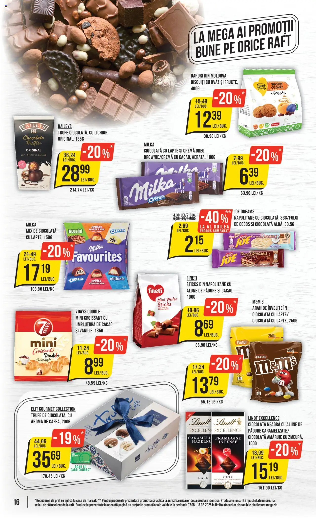 Catalog Mega Image – valabil de la 07.08.2025 | Pagină: 16 | Produse: Napolitane, Lichior, Cremă, Fructe