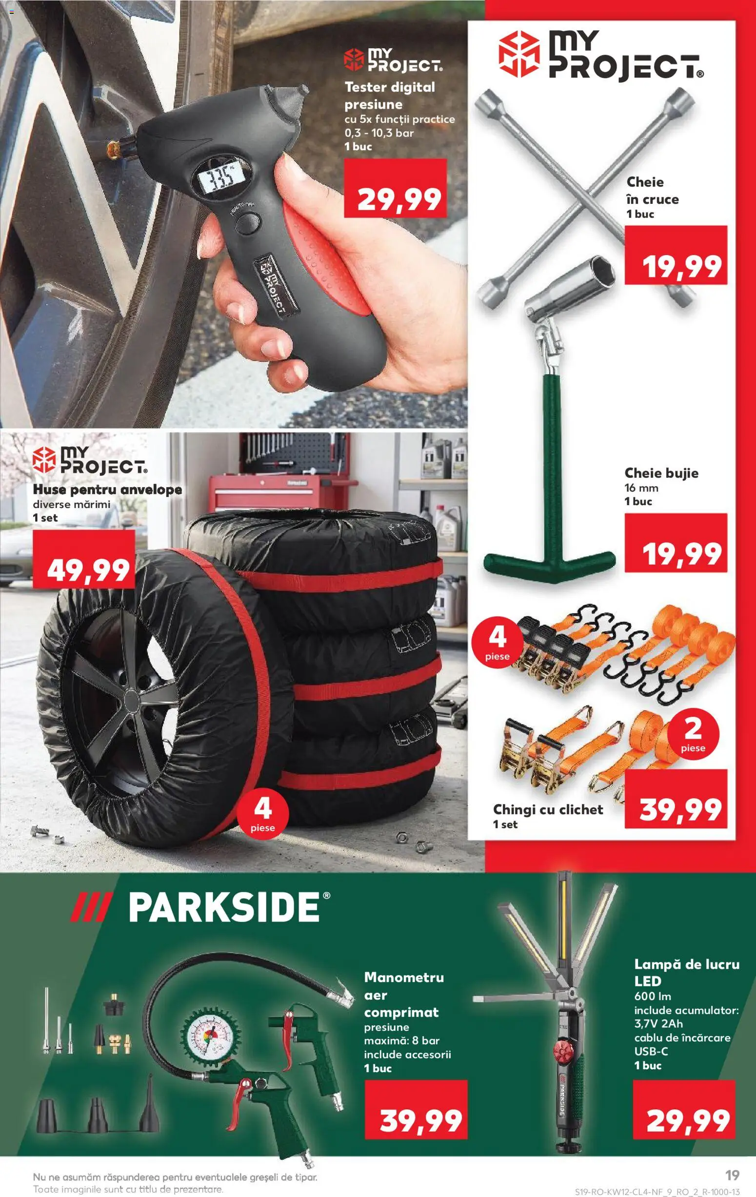 Noul catalog Kaufland – valabil de la 18.03.2026 | Pagină: 19 | Produse: Cablu, Manometru, Babak, Lampă