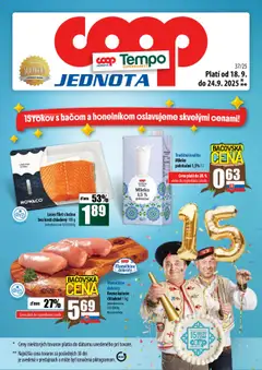 COOP Jednota leták platný od 18.09.2025