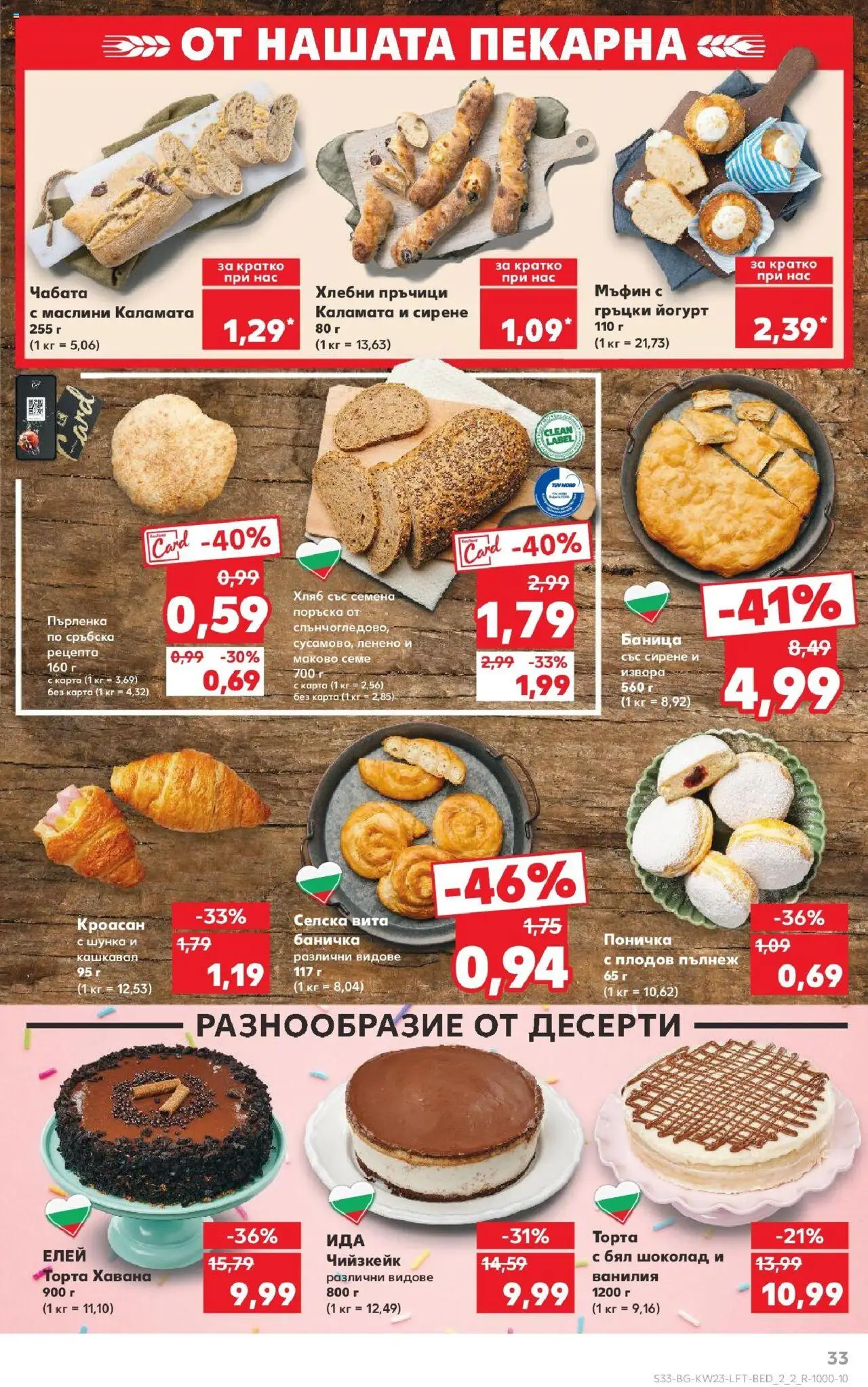  | Страница: 33 | Продукти: Шунка, Пърленка, Бял шоколад, Каламата