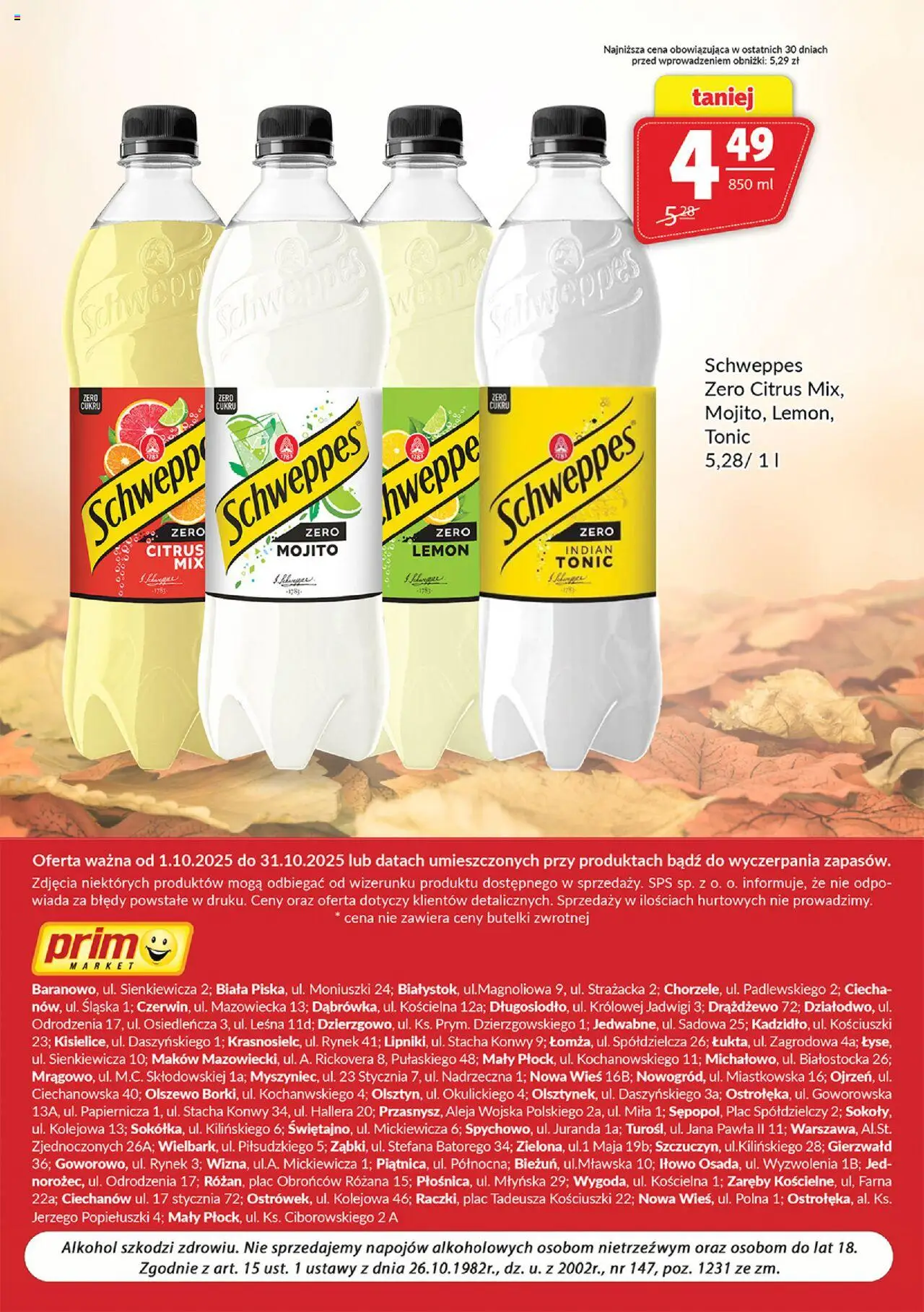 Prim Market Gazetka - Oferta alkoholowa od 01.10.2025 | Strona: 8 | Produkty: Alkohol