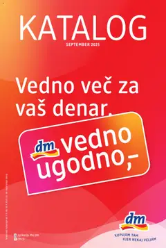 DM Drogerie Markt katalog - pregled letaka veljavnega od 01.09.2025