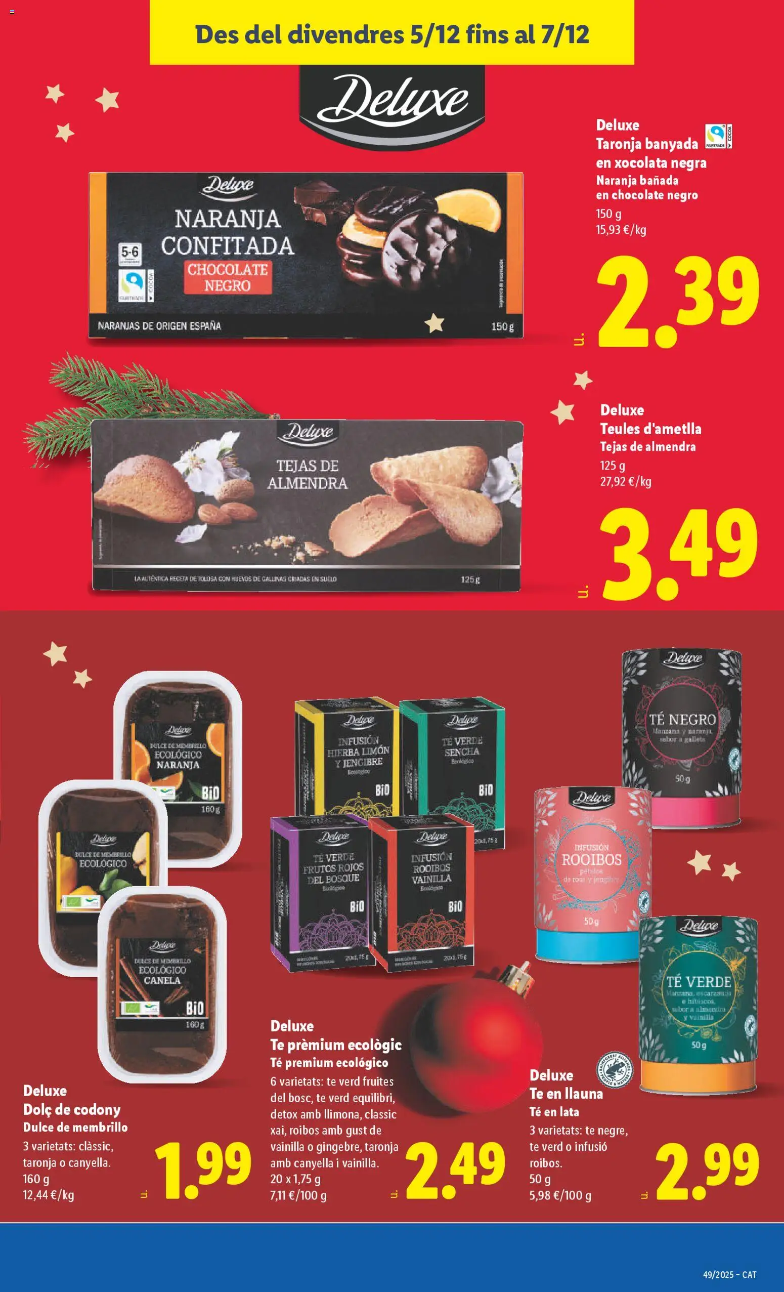 Lidl folleto │ válido desde el 01.12.2025 | Página: 45 | Productos: Chocolate, Naranjas, Manzana, Té