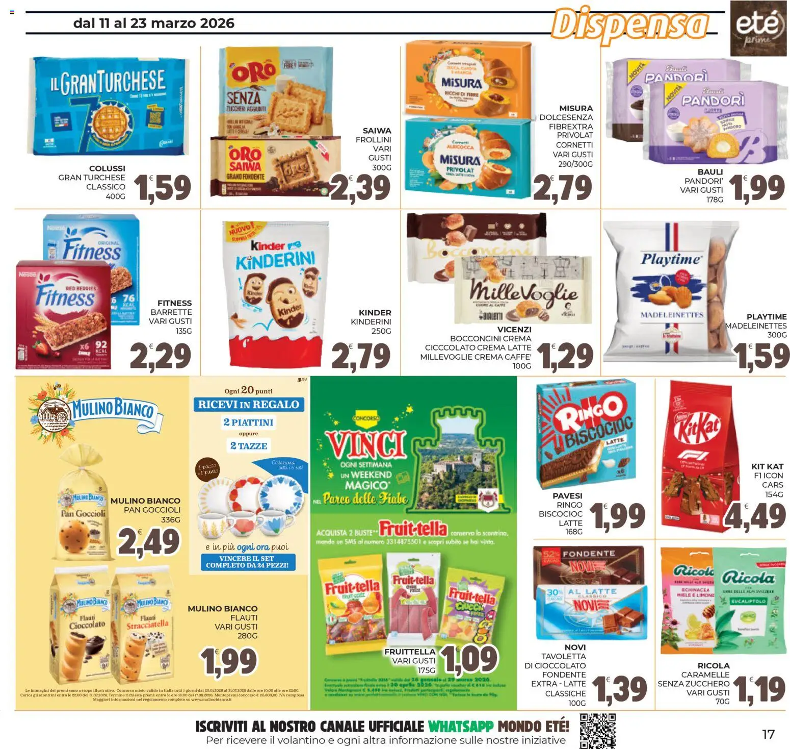 Volantino Eté del 11.03.2026 | Pagina: 17 | Prodotti: Crema, Caffè, Latte, Frollini