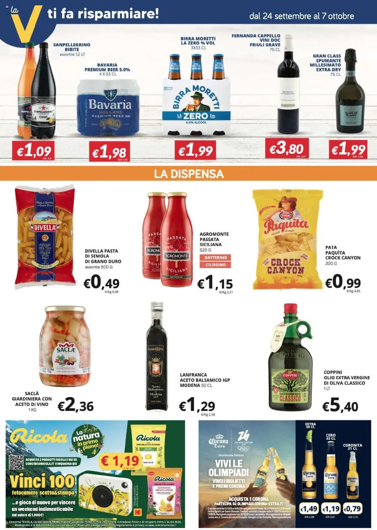 Volantino Visotto del 24.09.2025 | Pagina: 6 | Prodotti: Tè, Olio, Bibite, Aceto