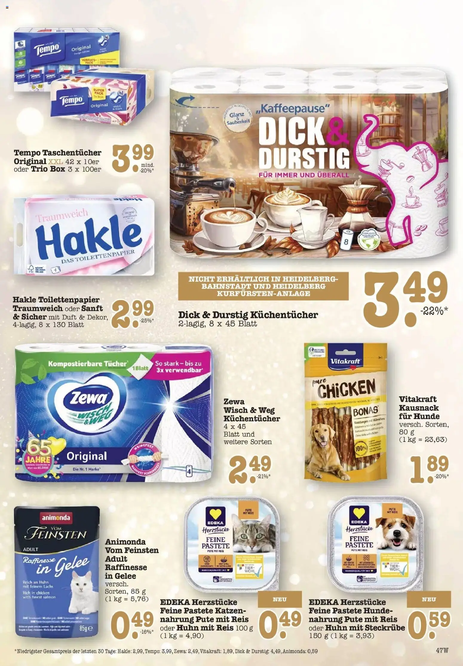 Edeka prospekt Wörth Am Rhein	 – gültig ab 14.12.2025 | Seite: 47 | Produkte: Pute, Zewa, Tempo, Toilettenpapier