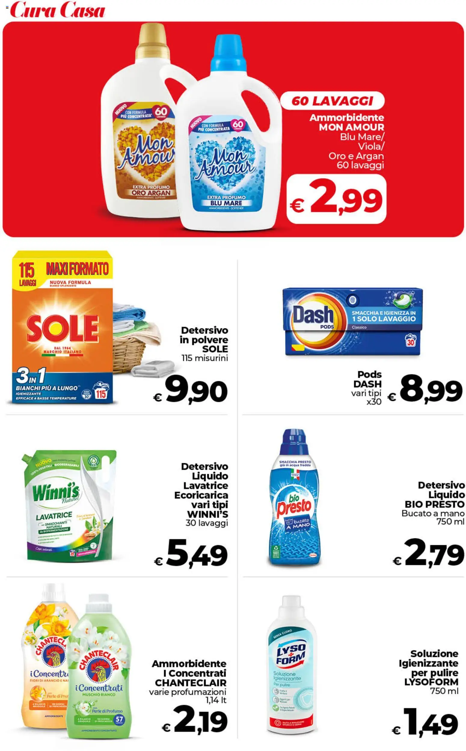 Volantino COOP del 17.03.2026 | Pagina: 38 | Prodotti: Ammorbidente, Acqua, Lavatrice, Profumo