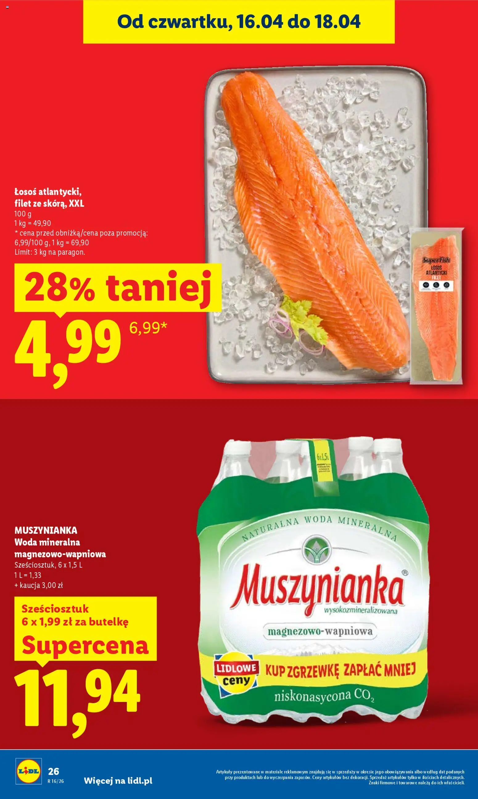 Lidl Polsko leták od 16.04.2026 | Strana: 26 | Produkty: Losos, Filet