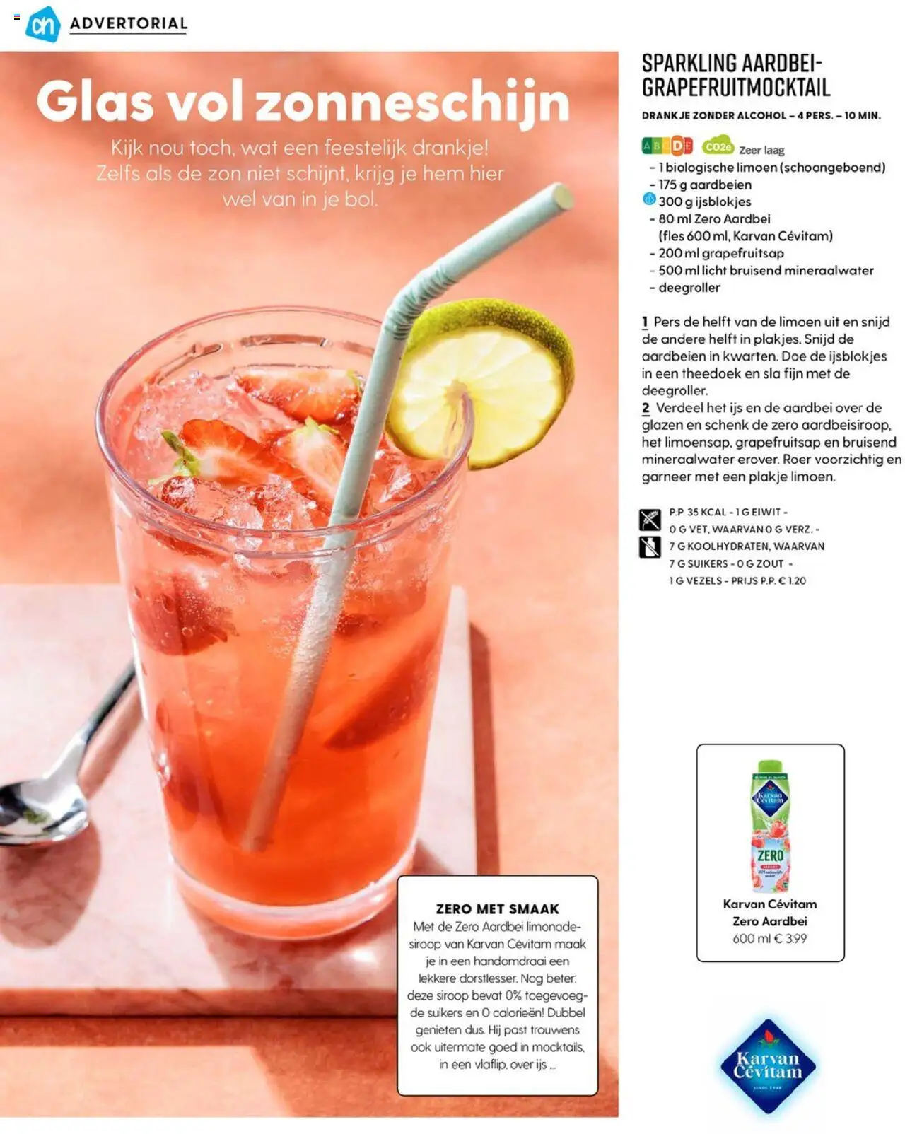  | Pagina: 84 | Producten: Aardbeien, Limonade, Mineraalwater, Aardbei