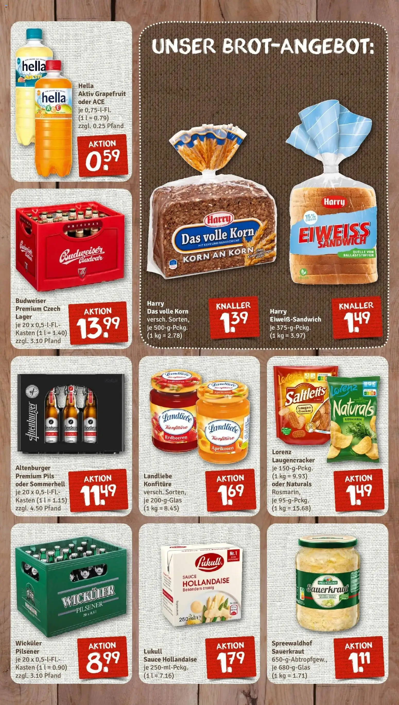 Rewe Prospekt Schneeberg	 – gültig ab 05.04.2026 | Seite: 7 | Produkte: Pils, Hella, Budweiser, Erdbeeren