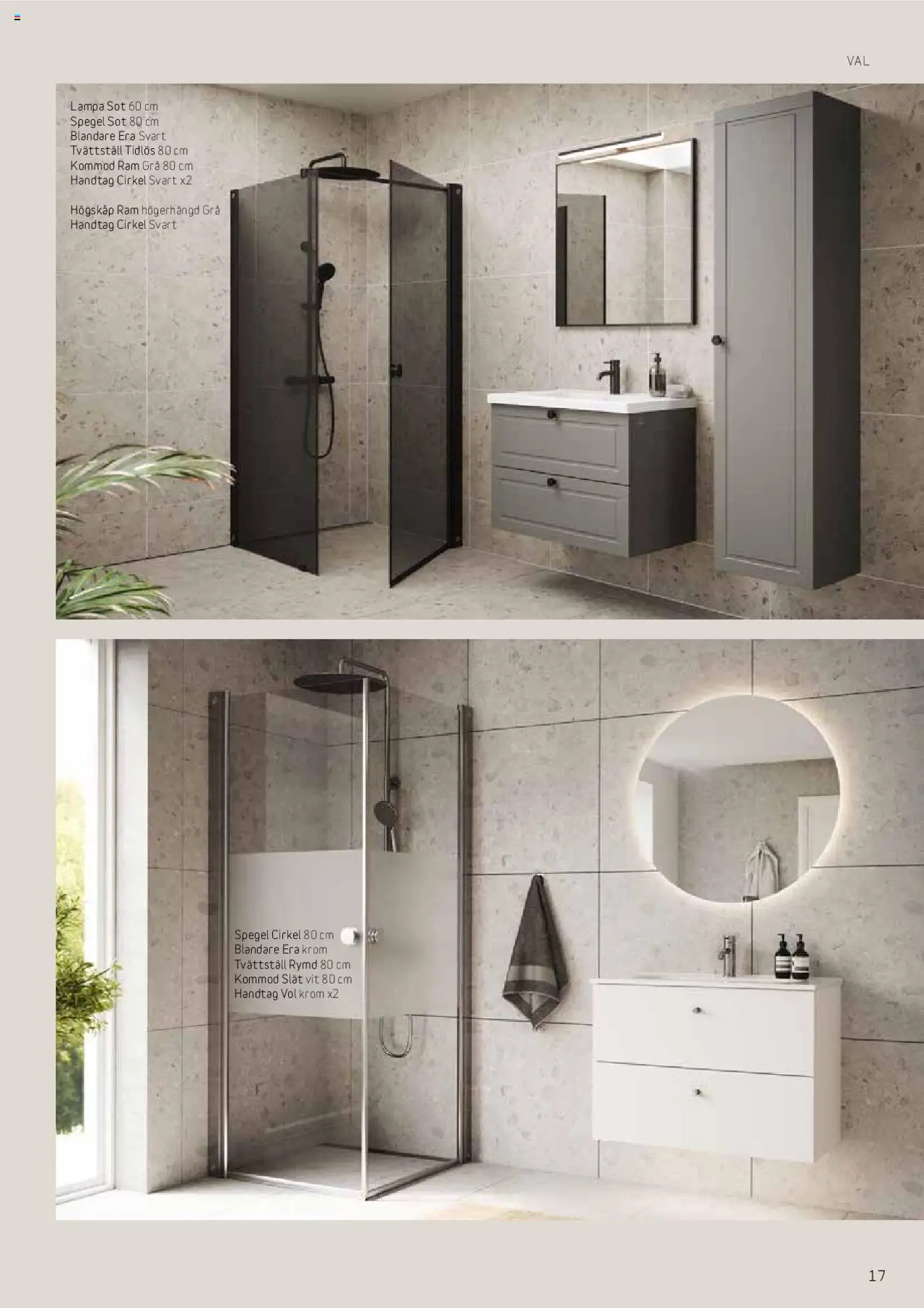 Bauhaus reklamblad aktuell från 25.08.2025 | Sida: 17 | Produkter: Tvättställ, Spegel, Lampa