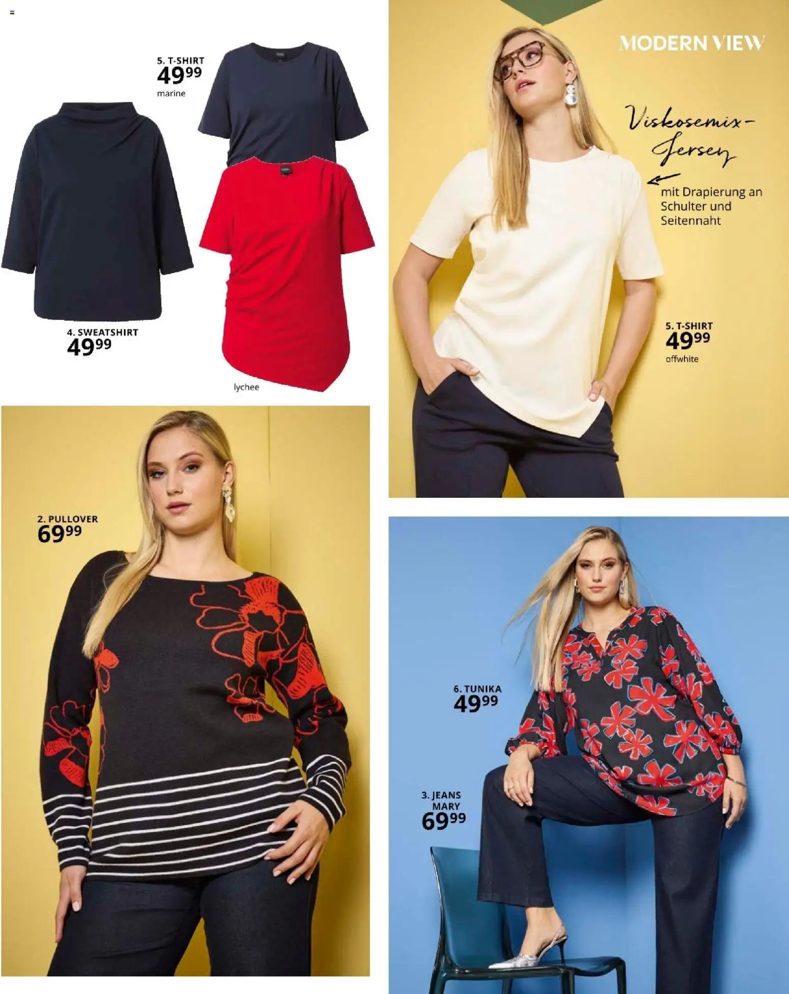 Ulla Popken akciós ujság - amely érvényes a következő dátumtól: 01.03.2026 | Oldal: 19 | Termékek: Tunika