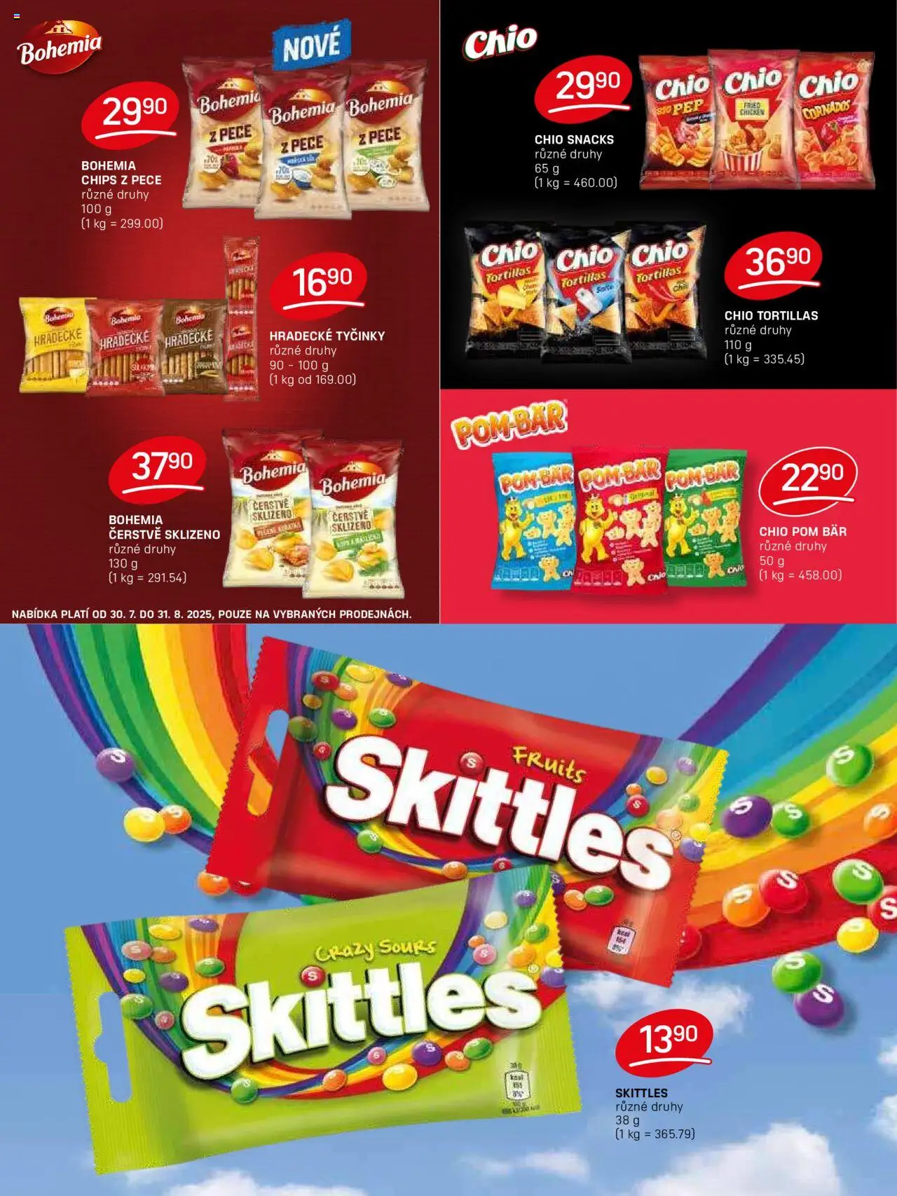 Flop leták od 13.08.2025 | Strana: 15 | Produkty: Tyčinky, Skittles, Hradecké tyčinky