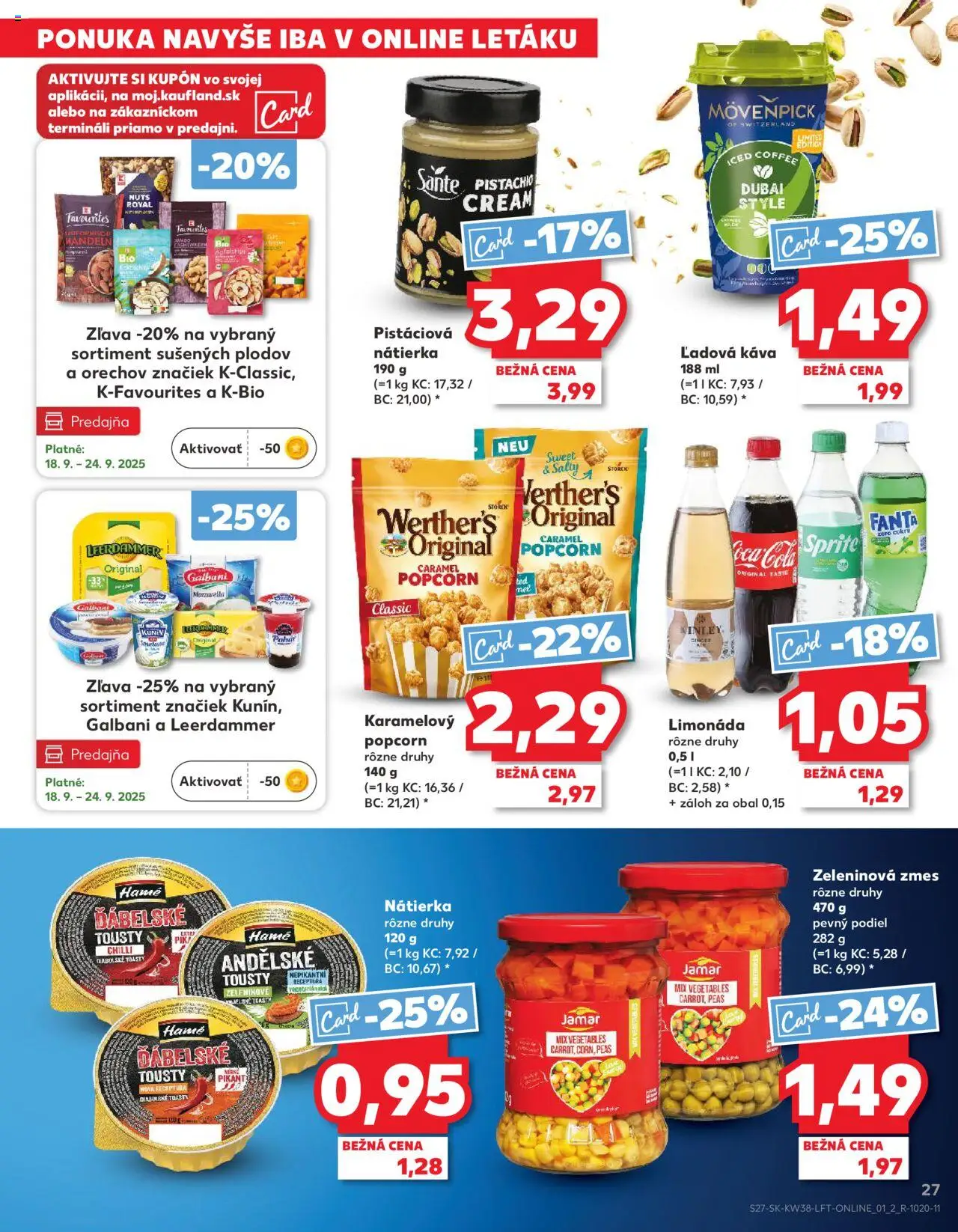 Kaufland SK akciós ujság - amely érvényes a következő dátumtól: 18.09.2025 | Oldal: 27