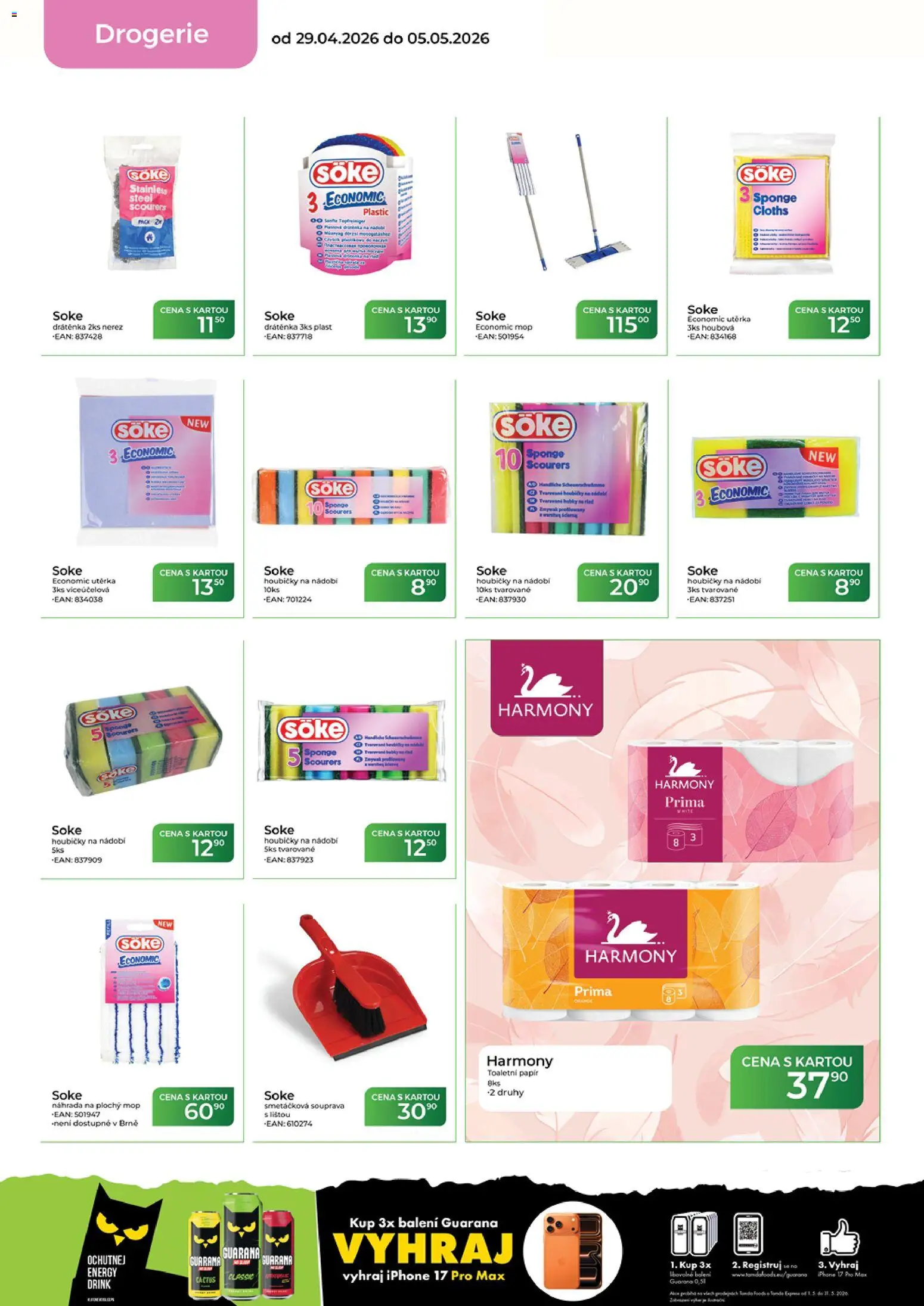 Tamda Foods leták od 29.04.2026 | Strana: 52 | Produkty: Nádobí, Toaletní papír, Mop, Drogerie