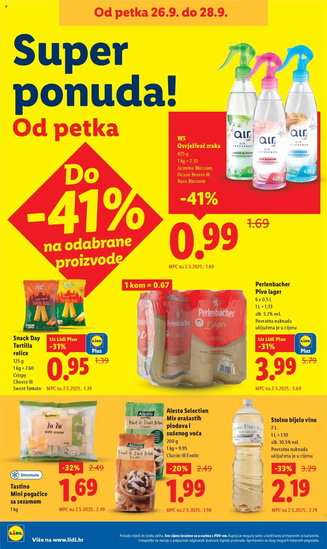 Lidl katalog | vrijedi od 22.09.2025 | Stranica: 74 | Proizvodi: Bijelo vino, Pogačice, Vino, Pivo