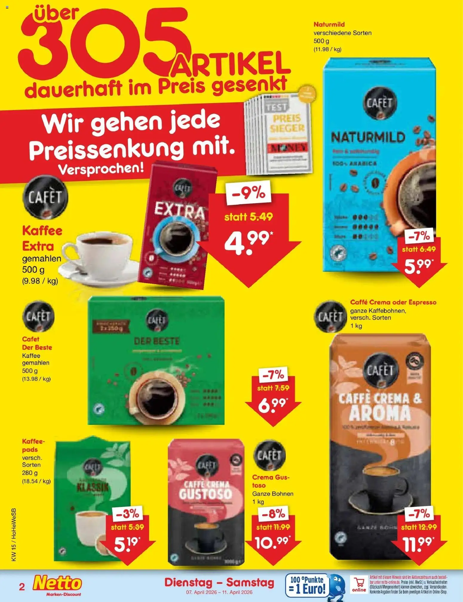Netto Marken-Discount Prospekt Hannover	 – gültig ab 07.04.2026 | Seite: 28 | Produkte: Kaffee