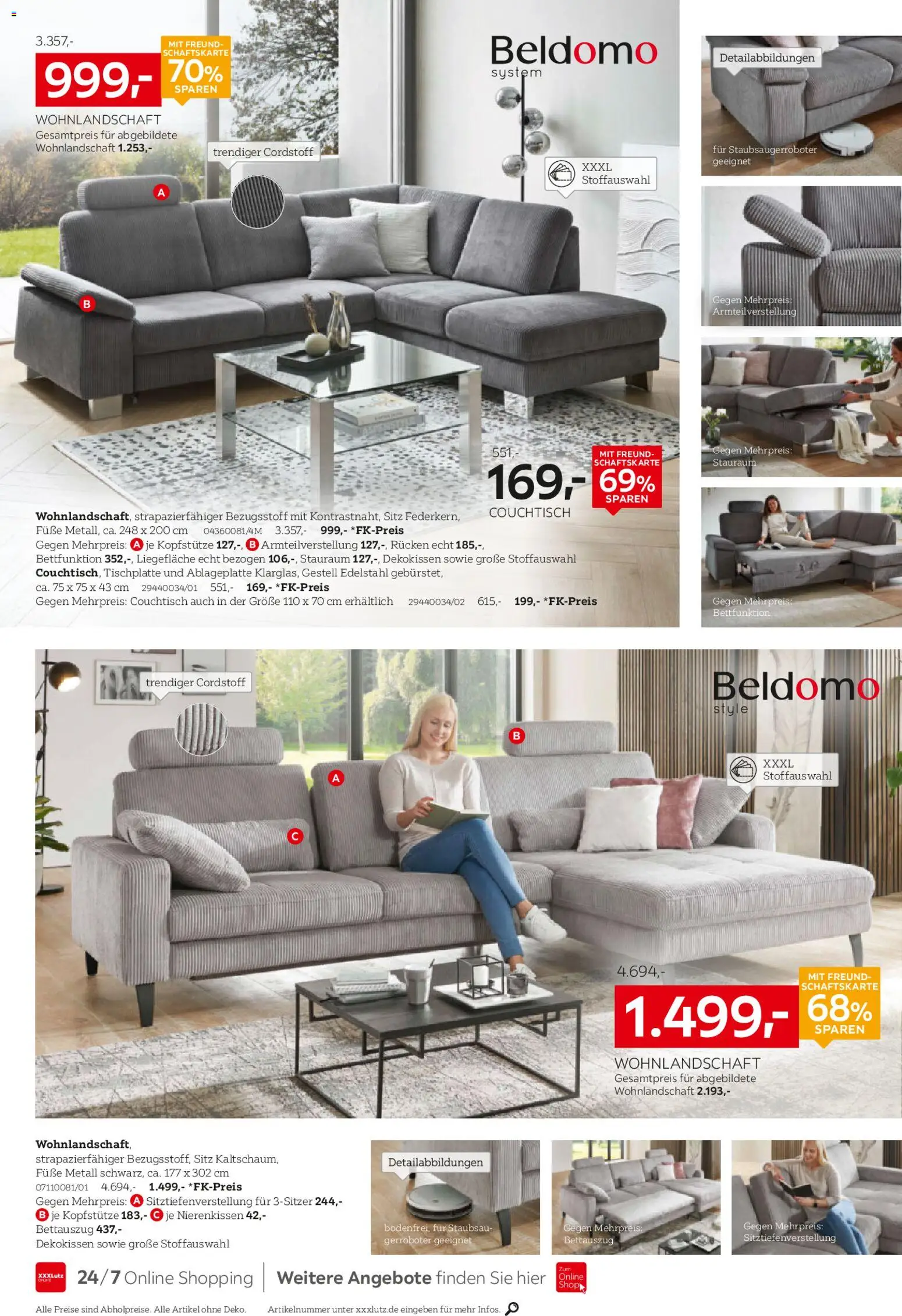 XXXL Lutz Polstermöbel-Testerinnen und -Tester gesucht! – gültig ab 26.10.2025 | Seite: 4 | Produkte: Wohnlandschaft, Couchtisch