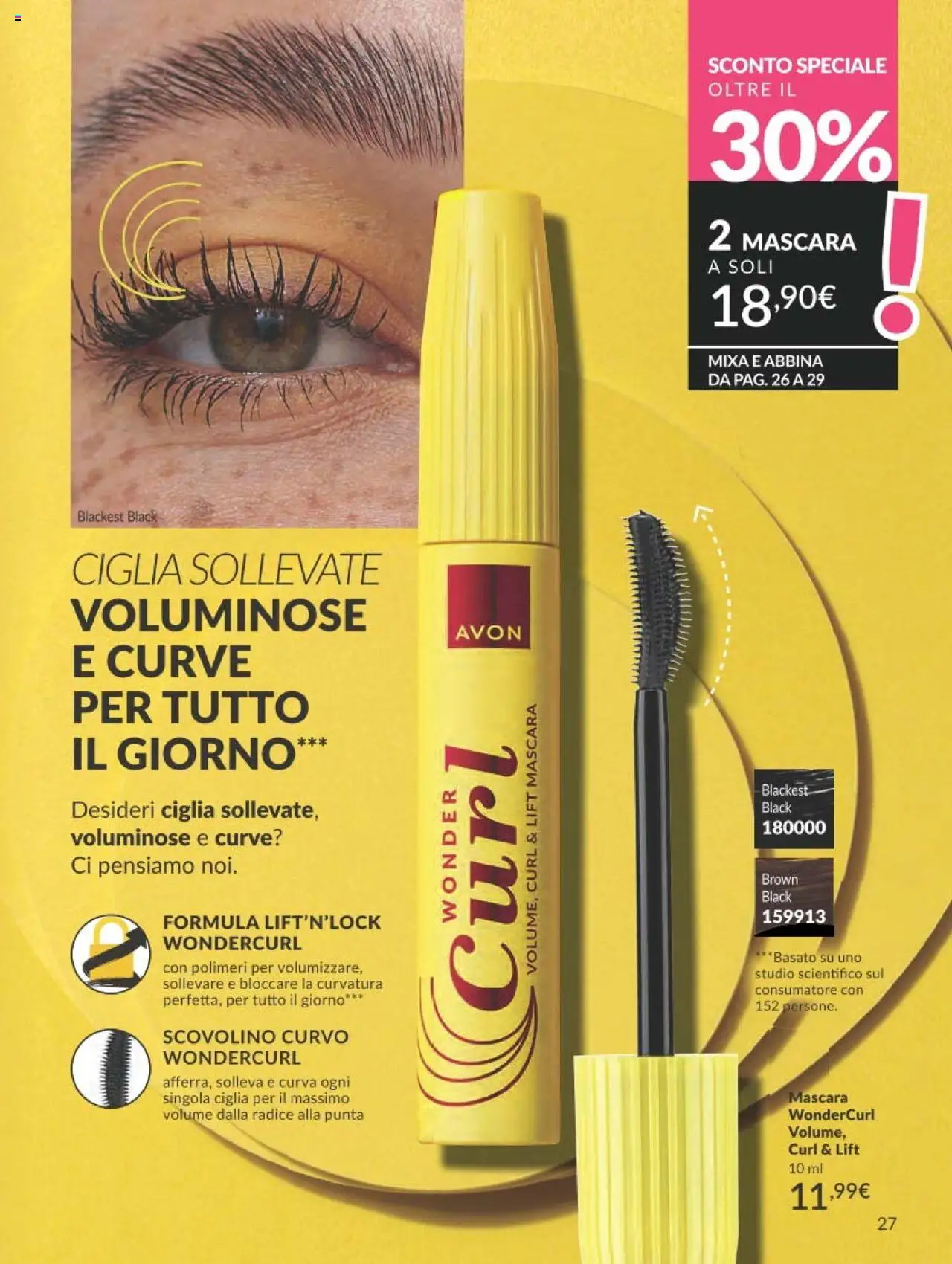 Volantino Avon del 01.09.2025 | Pagina: 27 | Prodotti: Mascara
