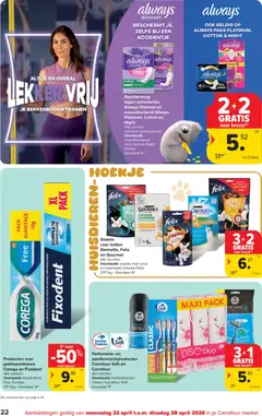 Carrefour market folder week 17 - Voorbeeld van een folder van Carrefour market, geldig van 22.04.2026 | Pagina: 22 | Producten: Pads, Snacks, Deodorant, Overal