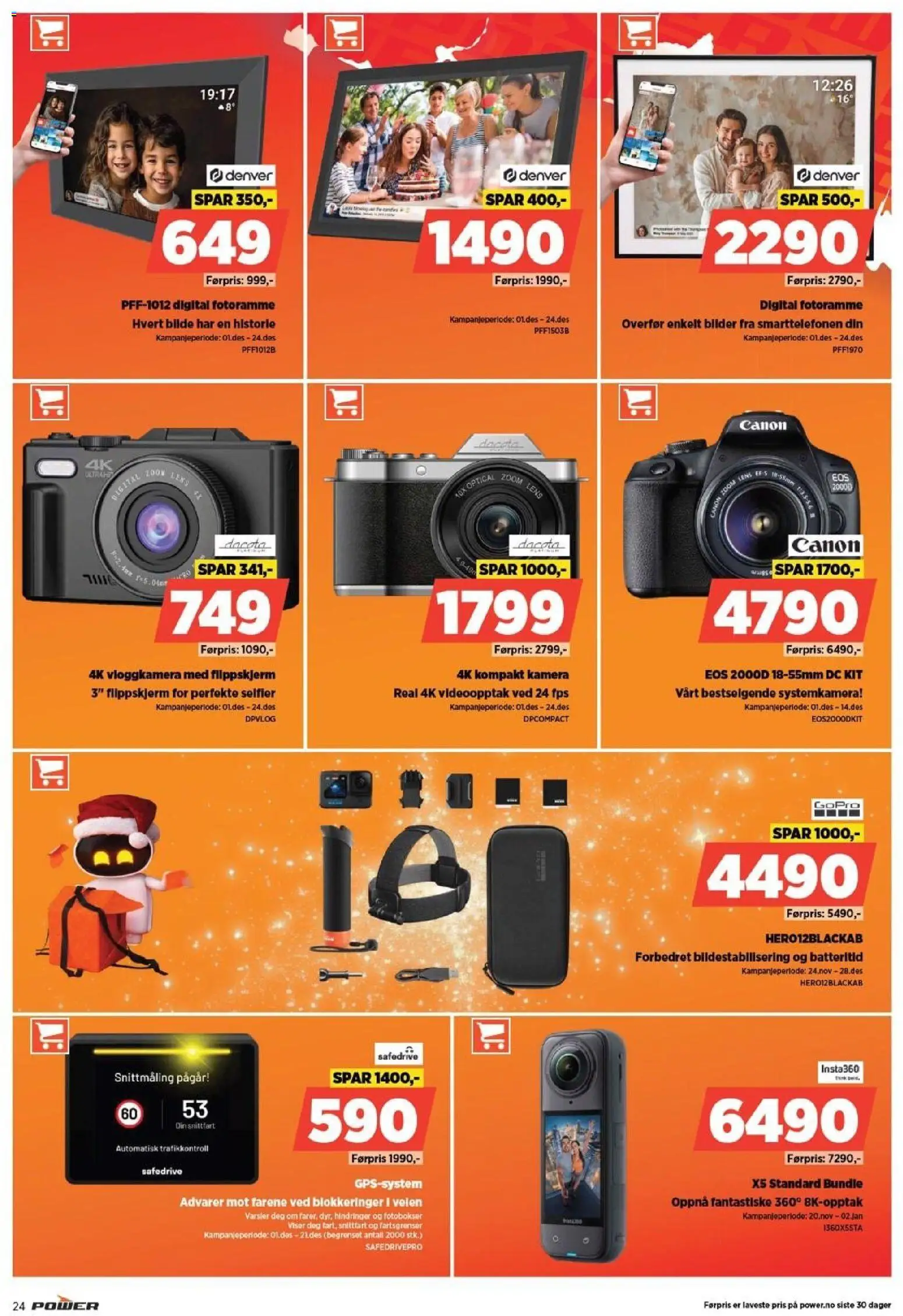 {H1} | Side: 24 | Produkter: Øl, Fotoramme, Kamera