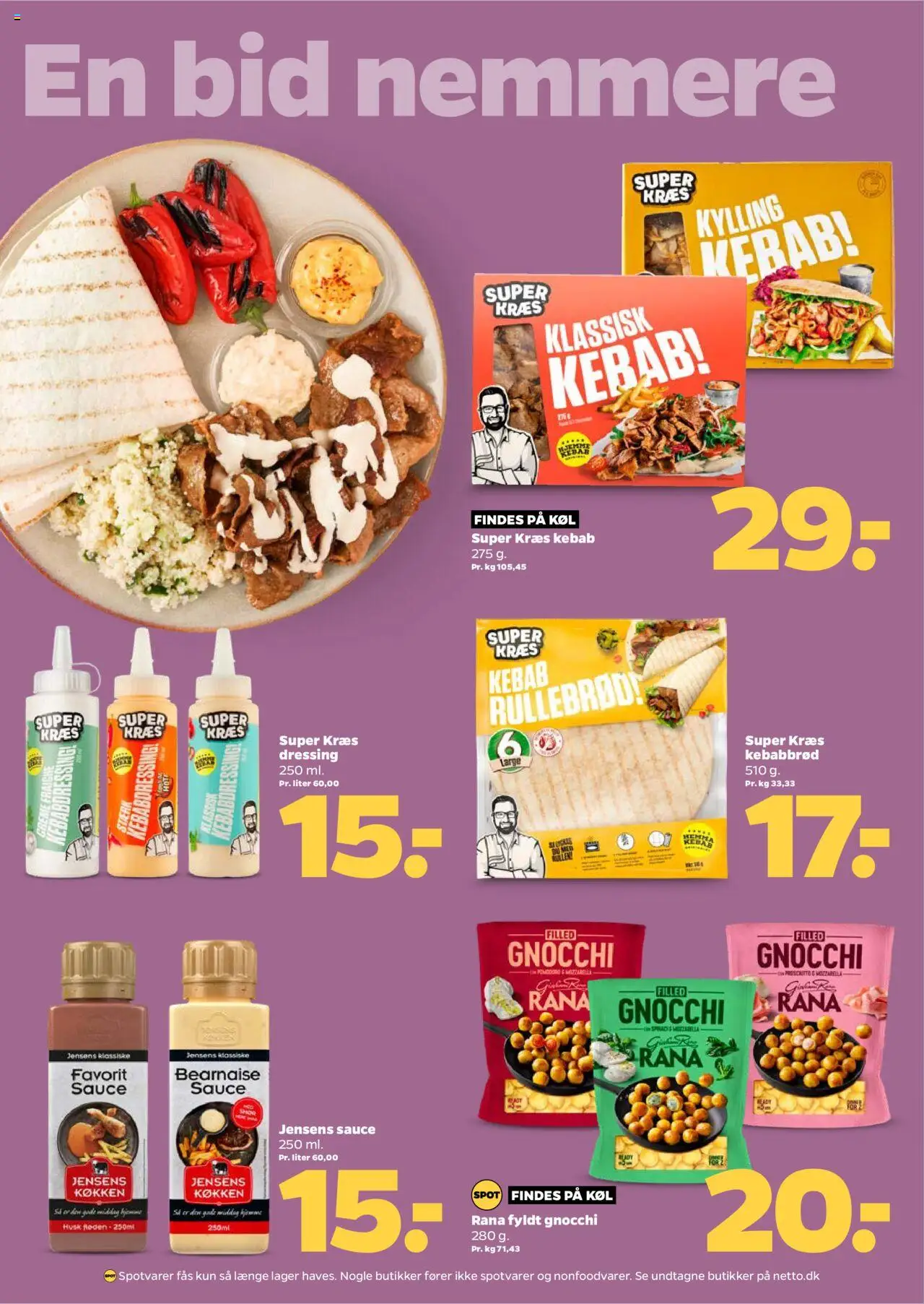 Netto tilbudsavis – gyldig fra 13.09.2025 | Side: 19 | Produkter: Creme, Kebab, Dressing, Mozzarella