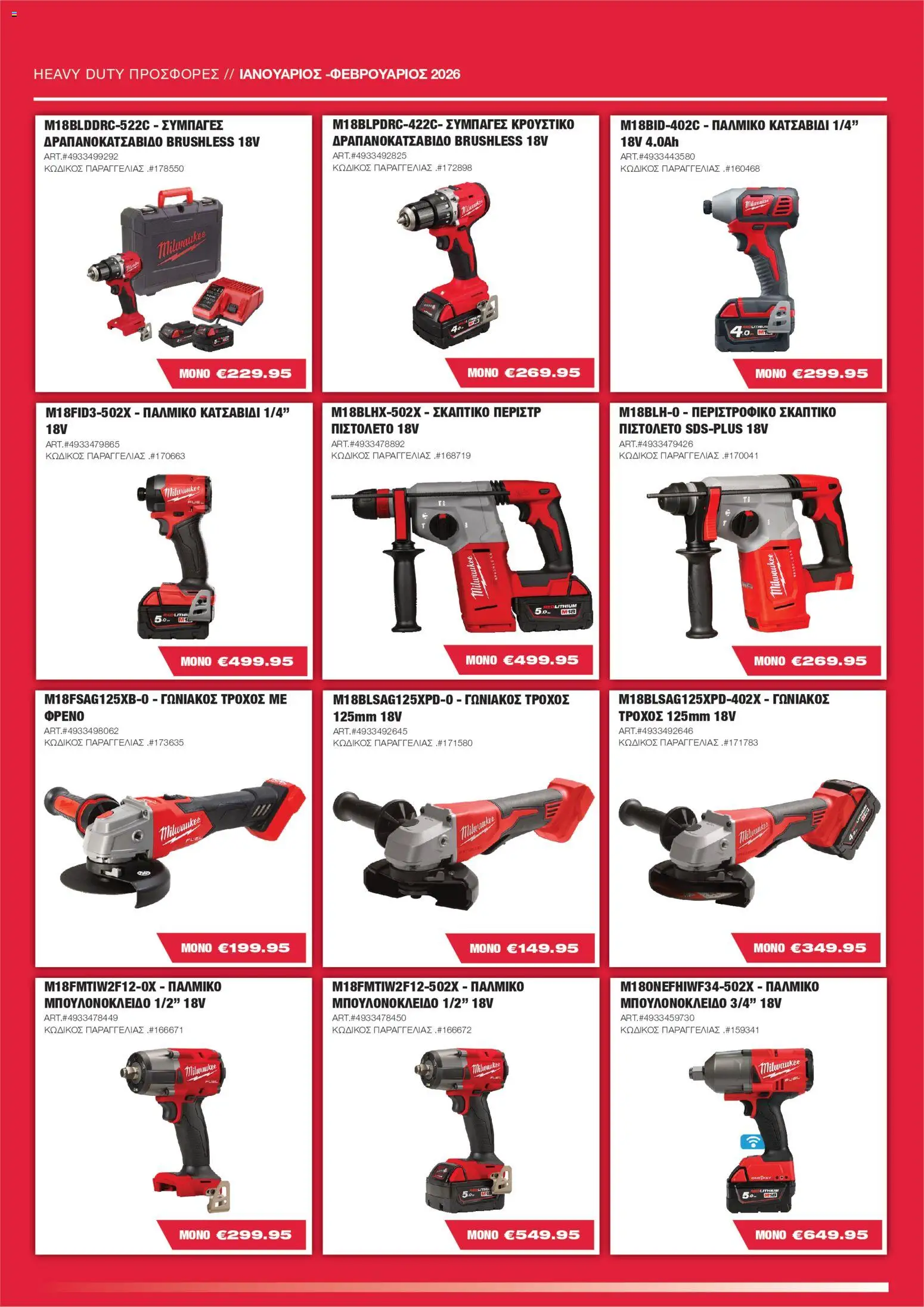 Mangas Home Improvement Powertools Milwaukee January - February 2026 – σε ισχύ από 15.01.2026 | Σελίδα: 3