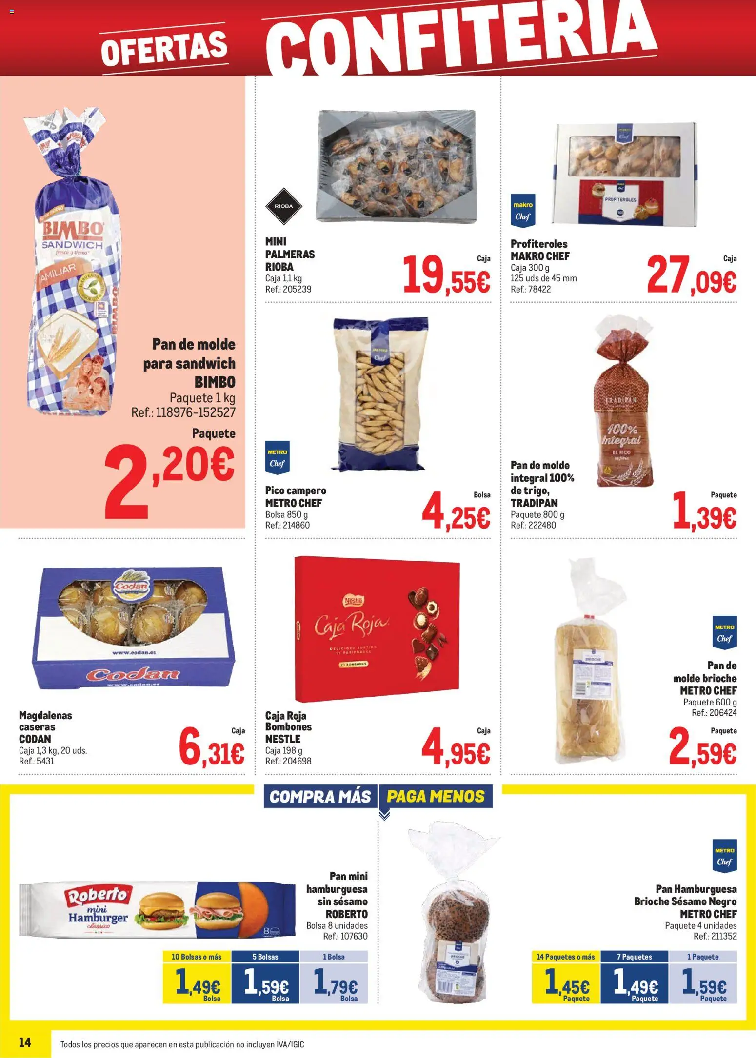 Makro - Precios Levante │ válido desde el 03.11.2025 | Página: 14 | Productos: Κουρτίνα, Pan, Bolsa, Σοκολατούχο γάλα