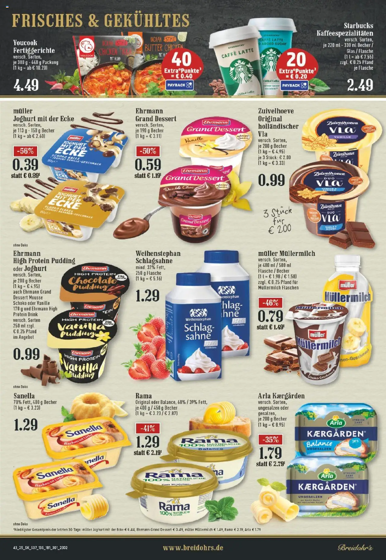 Edeka prospekt Rösrath	 – gültig ab 19.10.2025 | Seite: 7 | Produkte: Margarine, Joghurt, Starbucks, Sahne