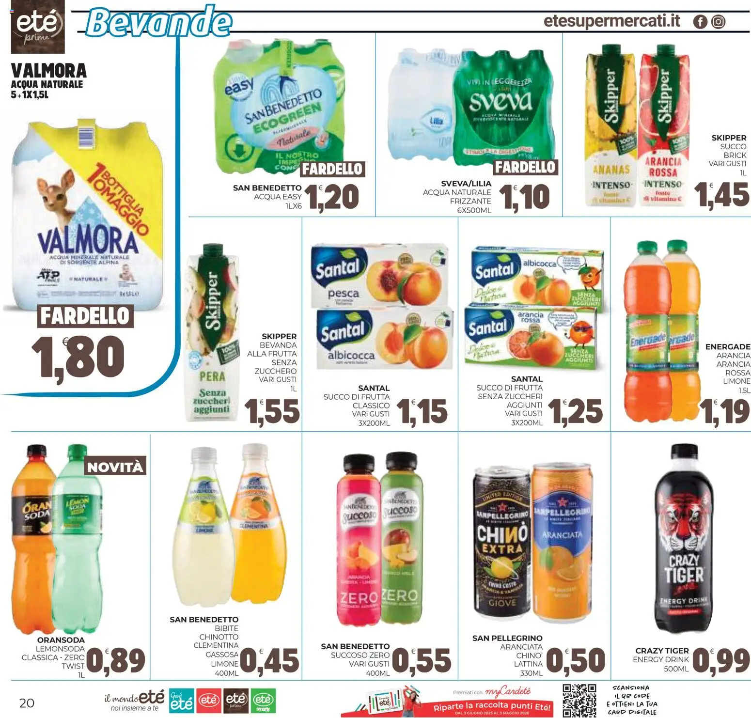 Volantino Eté del 31.10.2025 | Pagina: 20 | Prodotti: Succo, Chinotto, Ananas, Succo di frutta