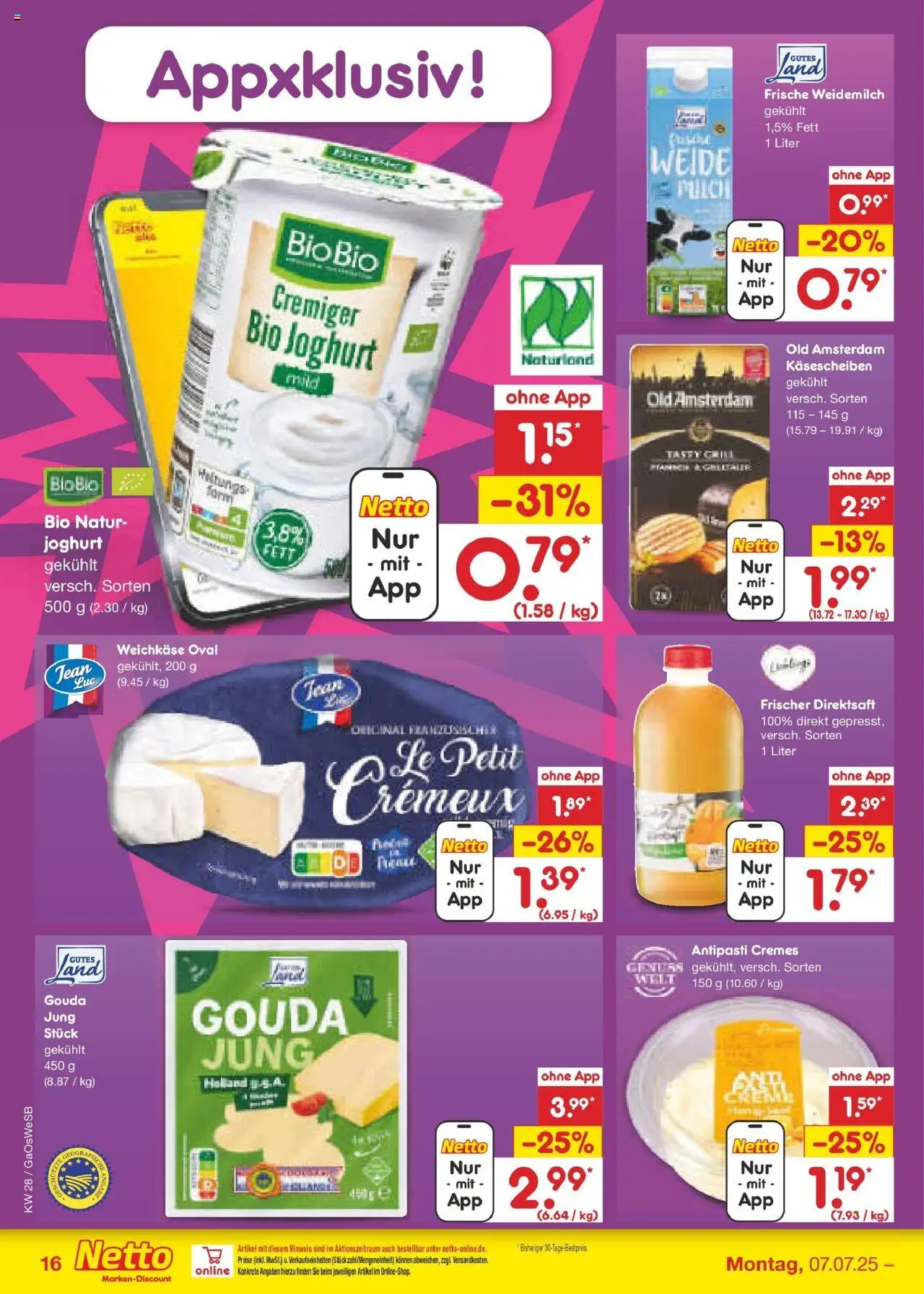 Netto Marken-Discount prospekt Bremen-Lesum	 - gültig ab dem 07.07.2025 | Seite: 18 | Produkte: Grill, Joghurt, Gouda