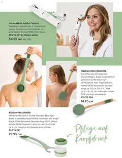 Tchibo aktionen Ein Leben in Balance ab 24.03.2026 gültig | Seite: 22 | Produkte: Lockenstab, Bürste, Duschgel