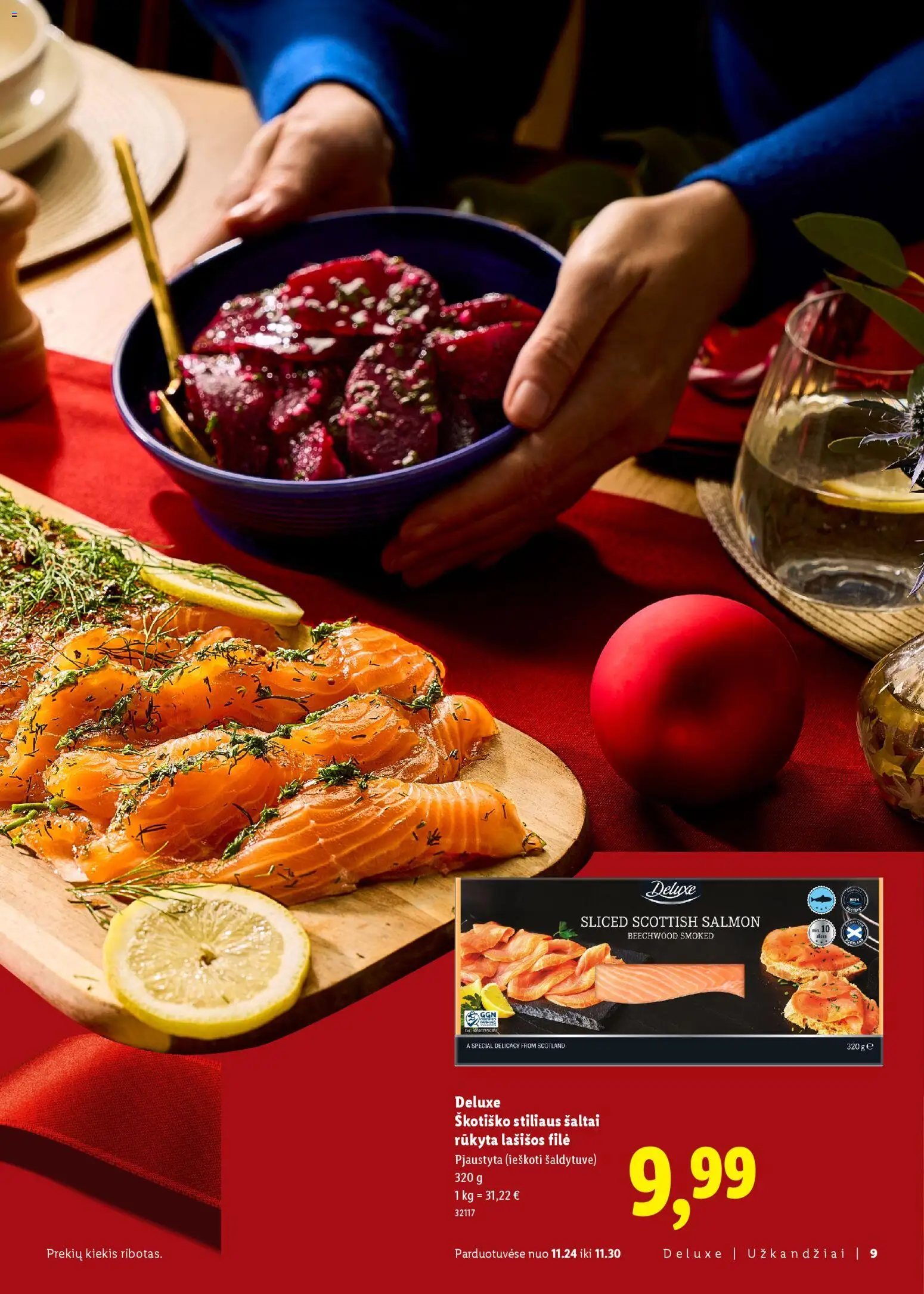 LIDL akcijos nuo 23.11.2025 | Puslapis: 9 | Prekių: Lašišos