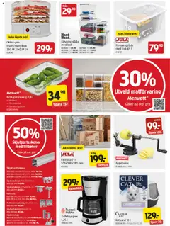 Jula reklamblad aktuell från 04.09.2025 | Sida: 2 | Produkter: Kaffebryggare, Galler, Flyttlåda