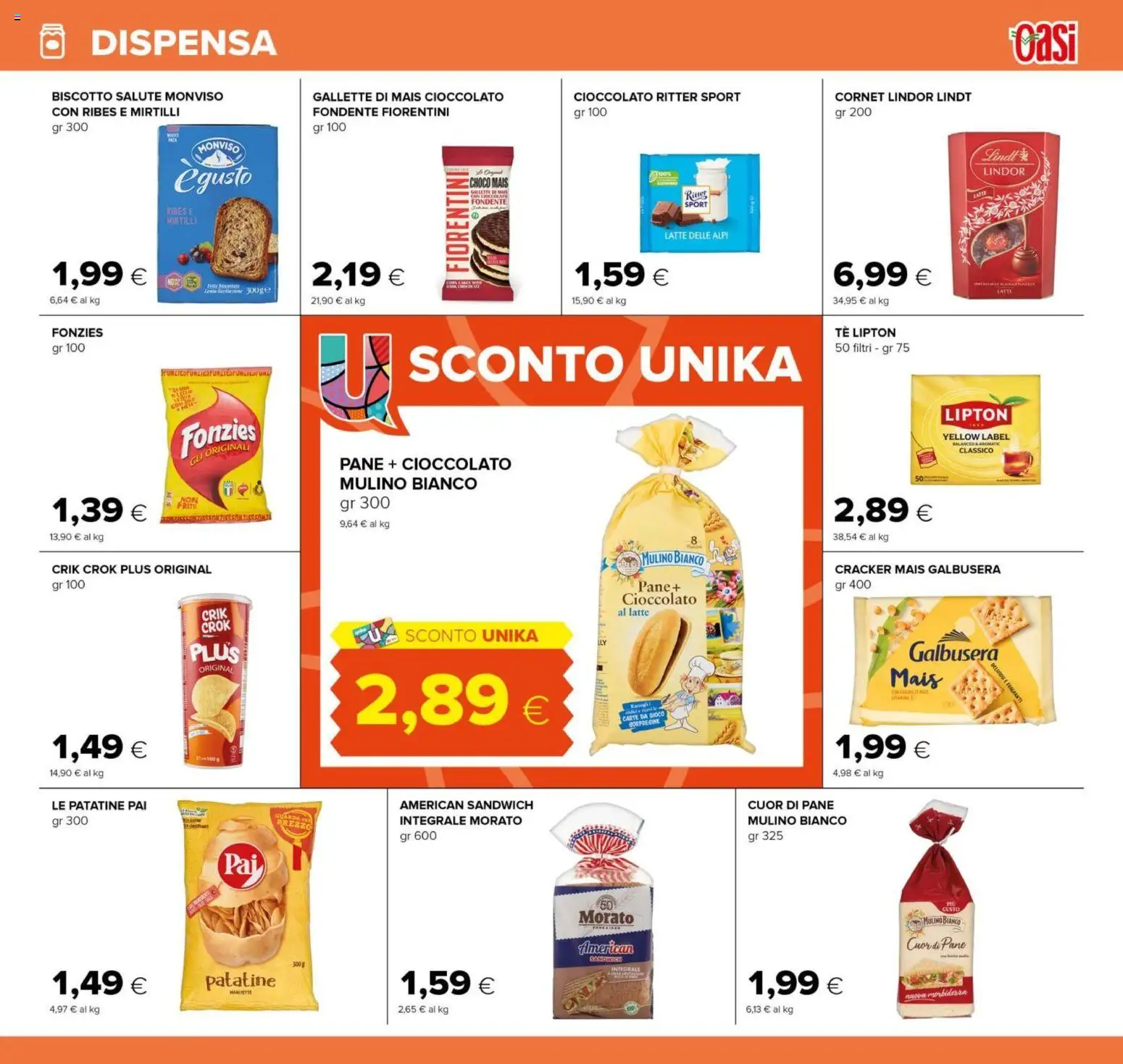 Volantino Oasi del 29.01.2026 | Pagina: 15 | Prodotti: Pane, Latte, Gioco, Mais
