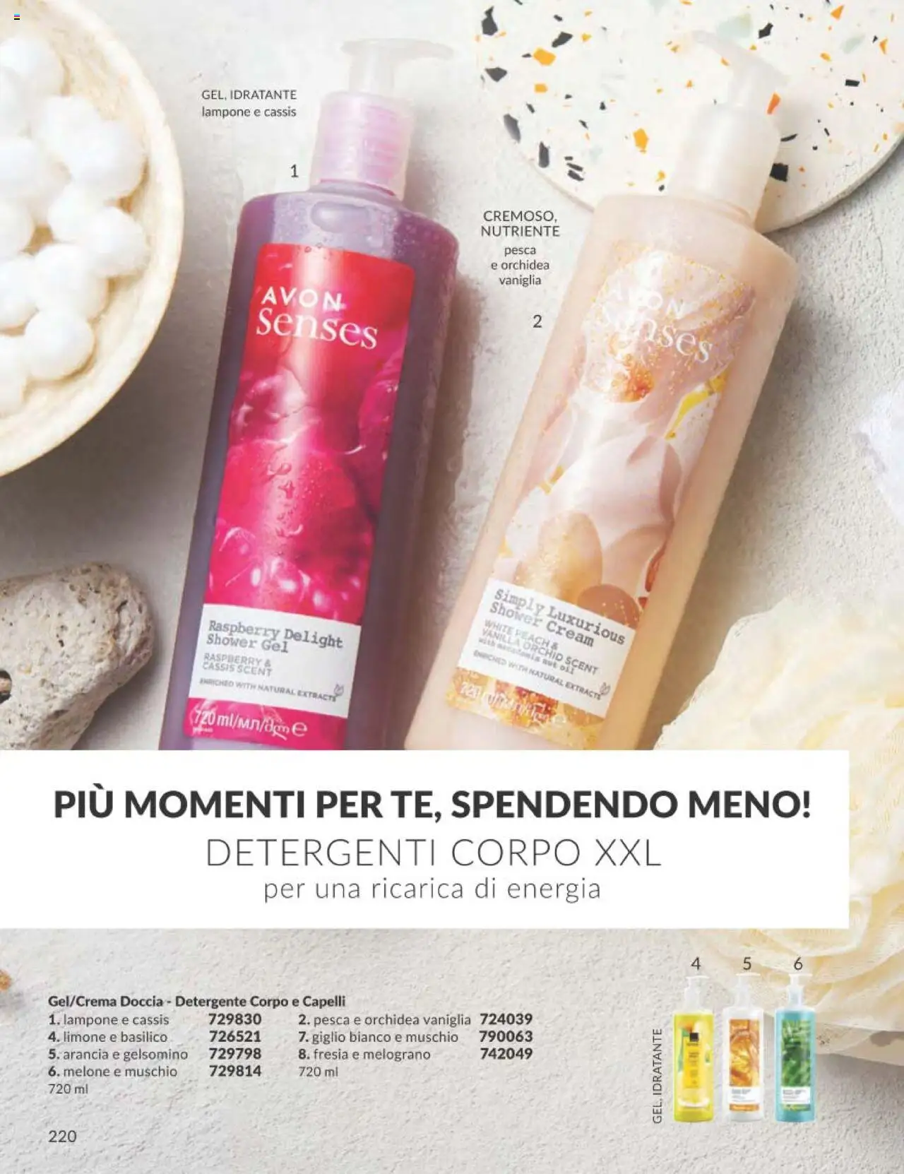 Volantino Avon del 01.10.2025 | Pagina: 220 | Prodotti: Detergente, Limone, Basilico, Lampone