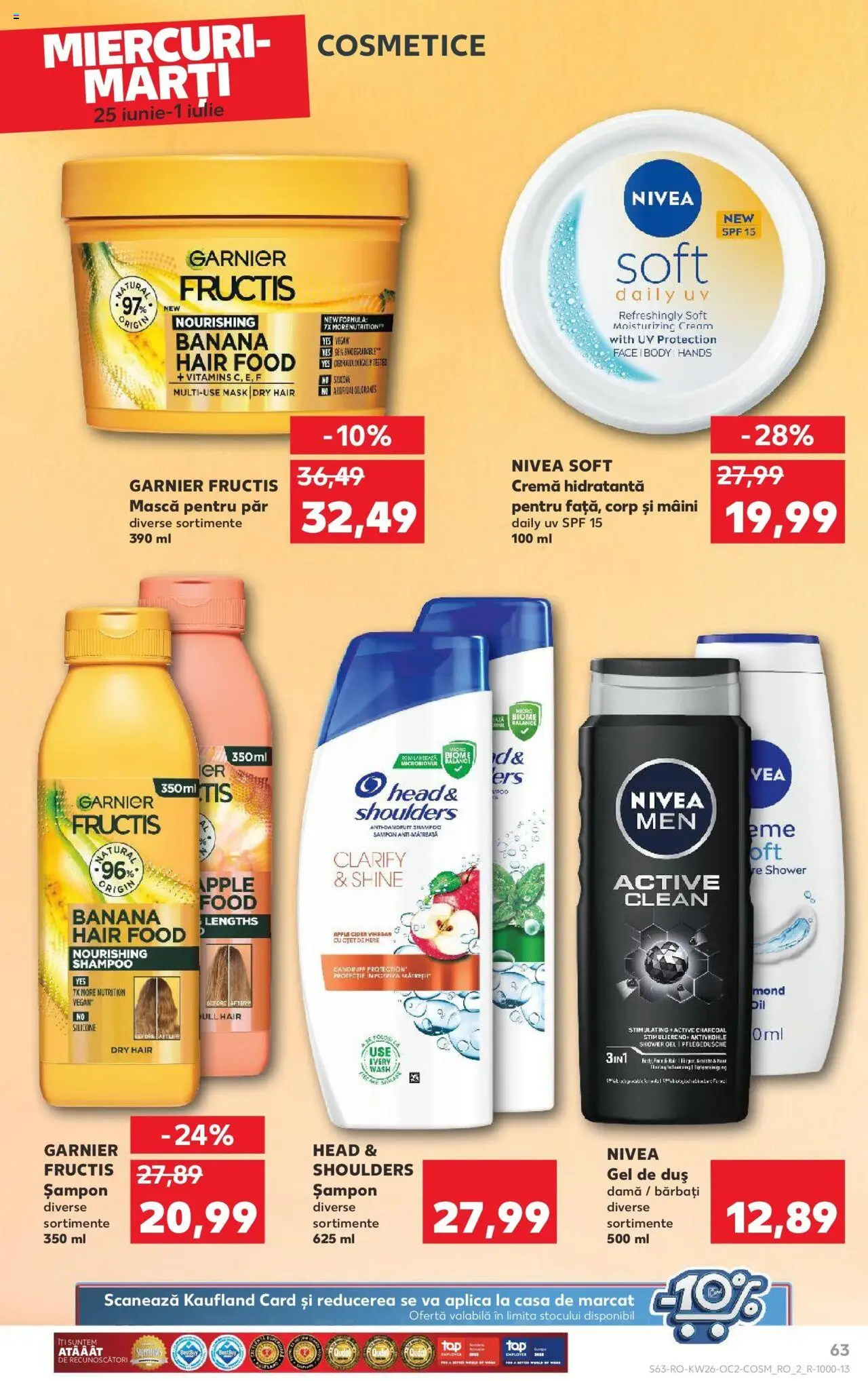 Catalog Kaufland - Bucureşti – valabil de la 25.06.2025 | Pagină: 63 | Produse: Duș, Cremă, Apple, Oțet