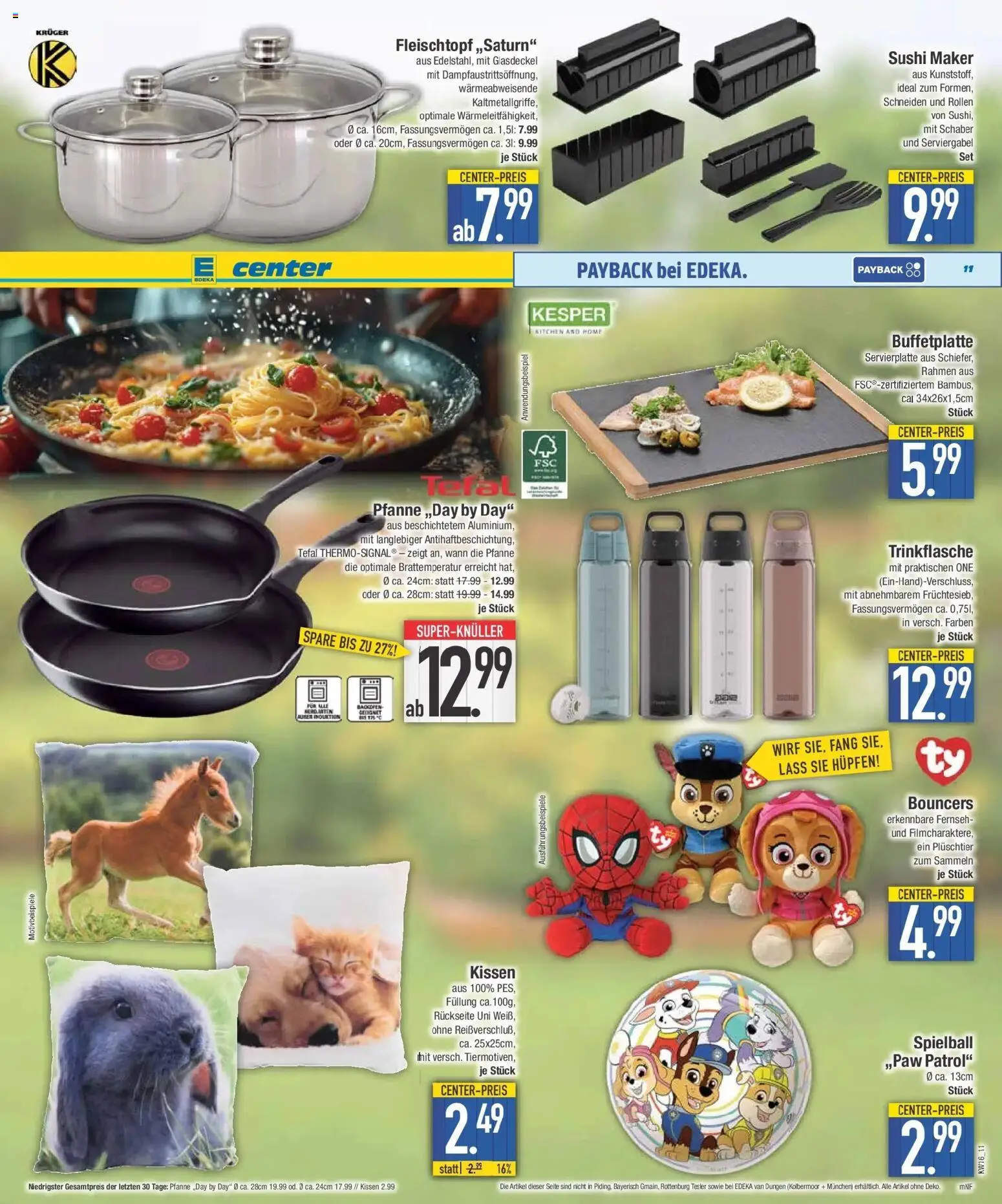 E center Prospekt Bayerisch Gmain  – gültig ab 13.04.2026 | Seite: 11 | Produkte: Kissen, Backofen