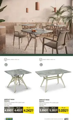 10.04.2026 tarihinden itibaren geçerli olan Metro kataloğu önizlemesi | Sayfa: 13 | Ürünler: Masa