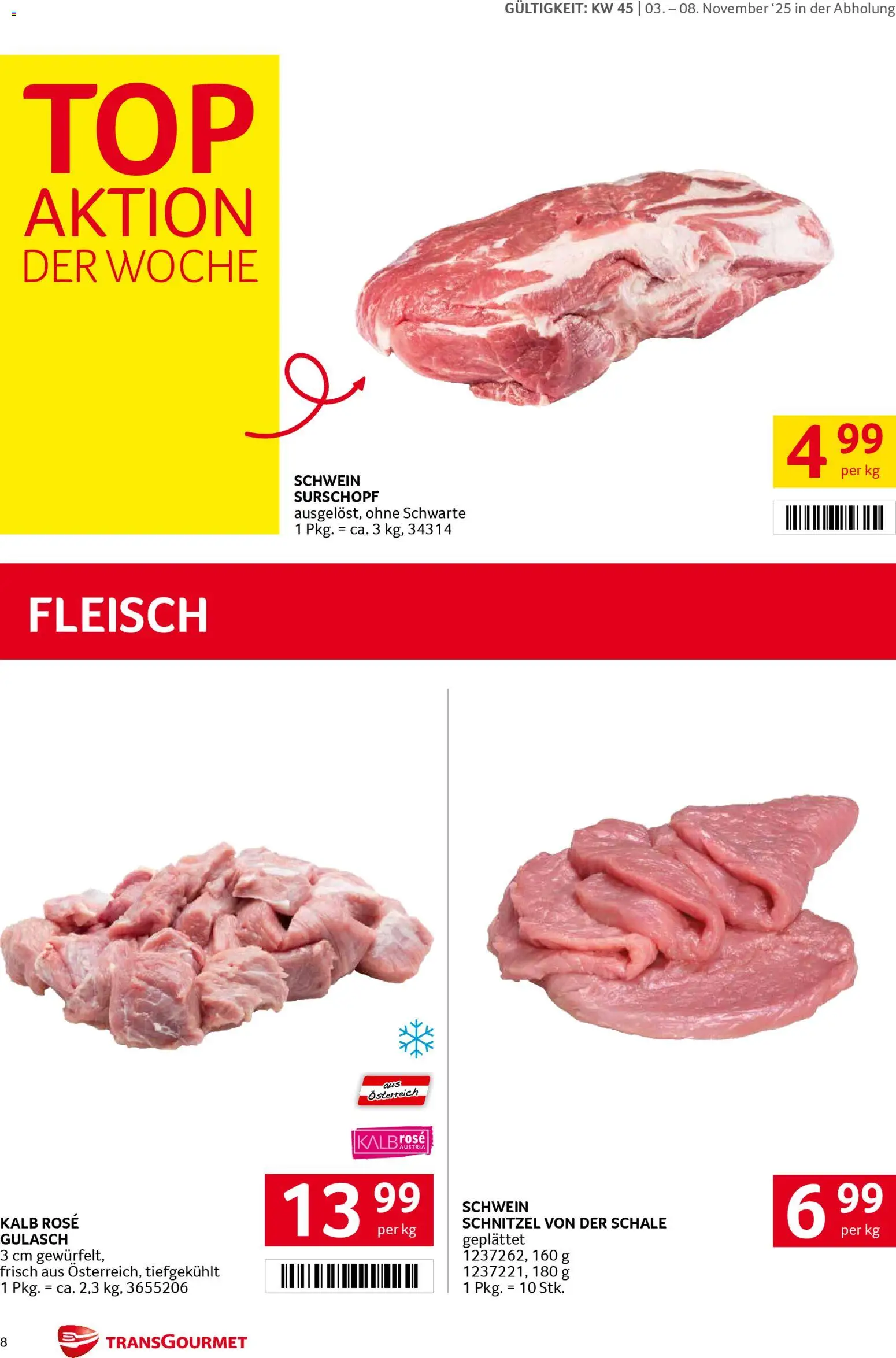 Transgourmet Flugblatt gültig ab 03.11.2025 | Seite: 8