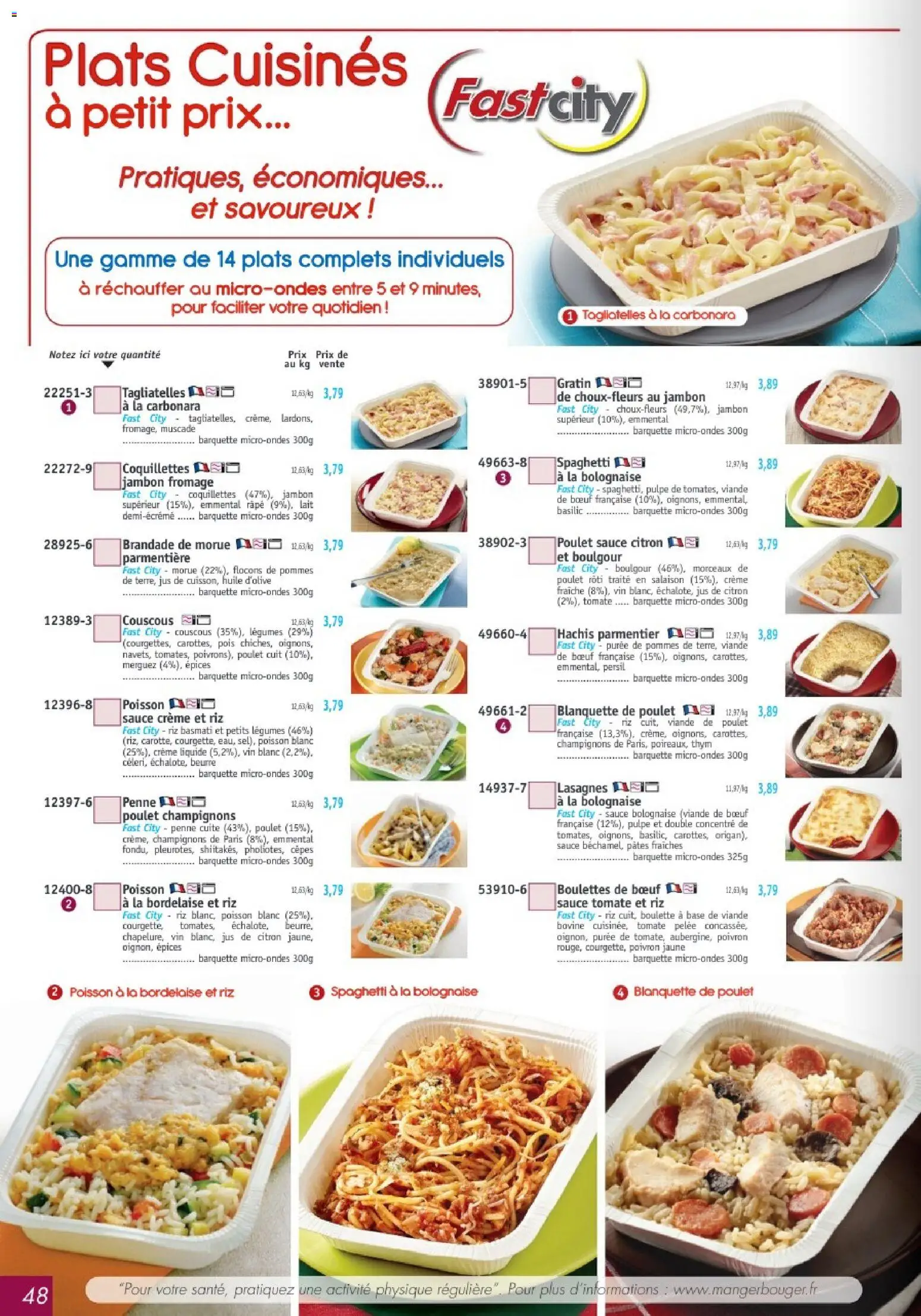 {H1} | Page: 48 | Produits: Couscous, Pommes, Pâtes, Crème