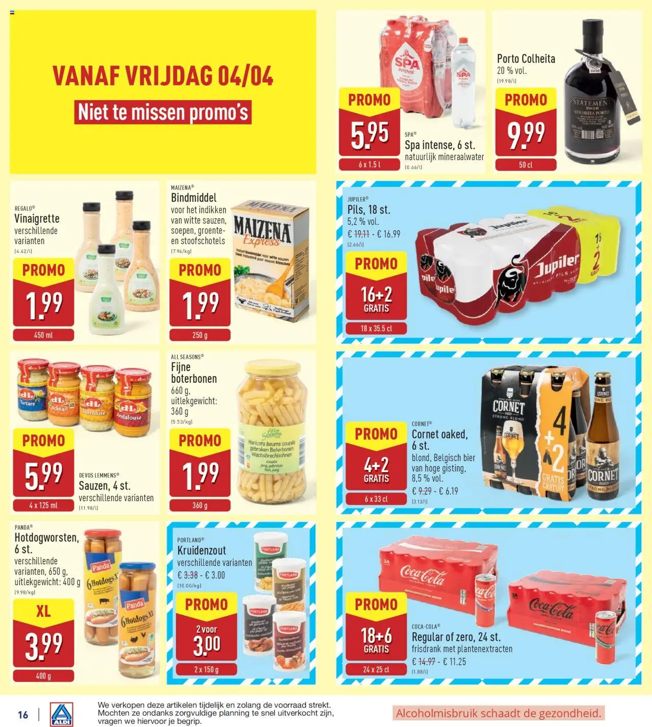 {H1} | Pagina: 16 | Producten: Bier, Frisdrank, Mineraalwater