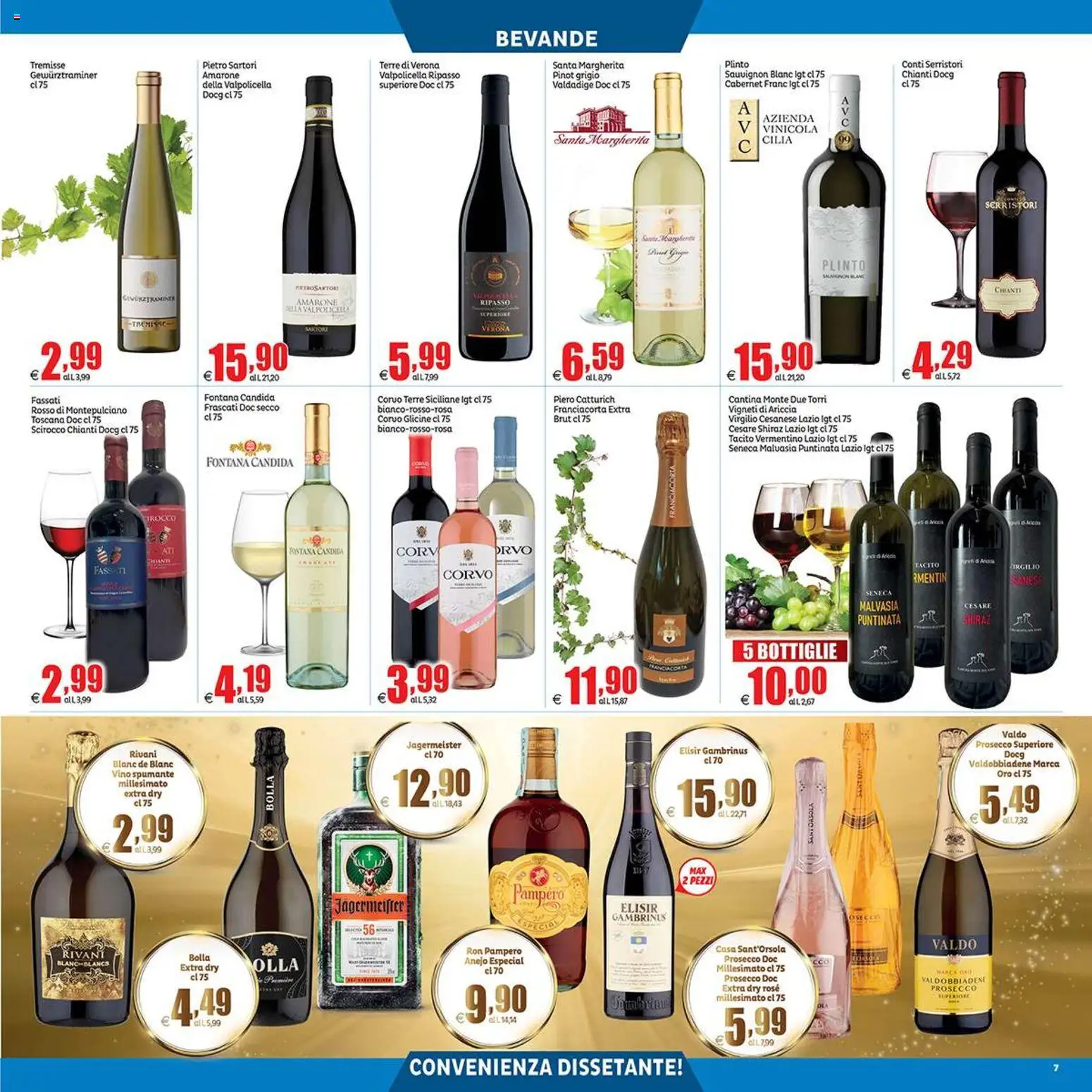 Volantino Elite Supermercati del 27.12.2025 | Pagina: 7 | Prodotti: Prosecco, Vino, Spumante