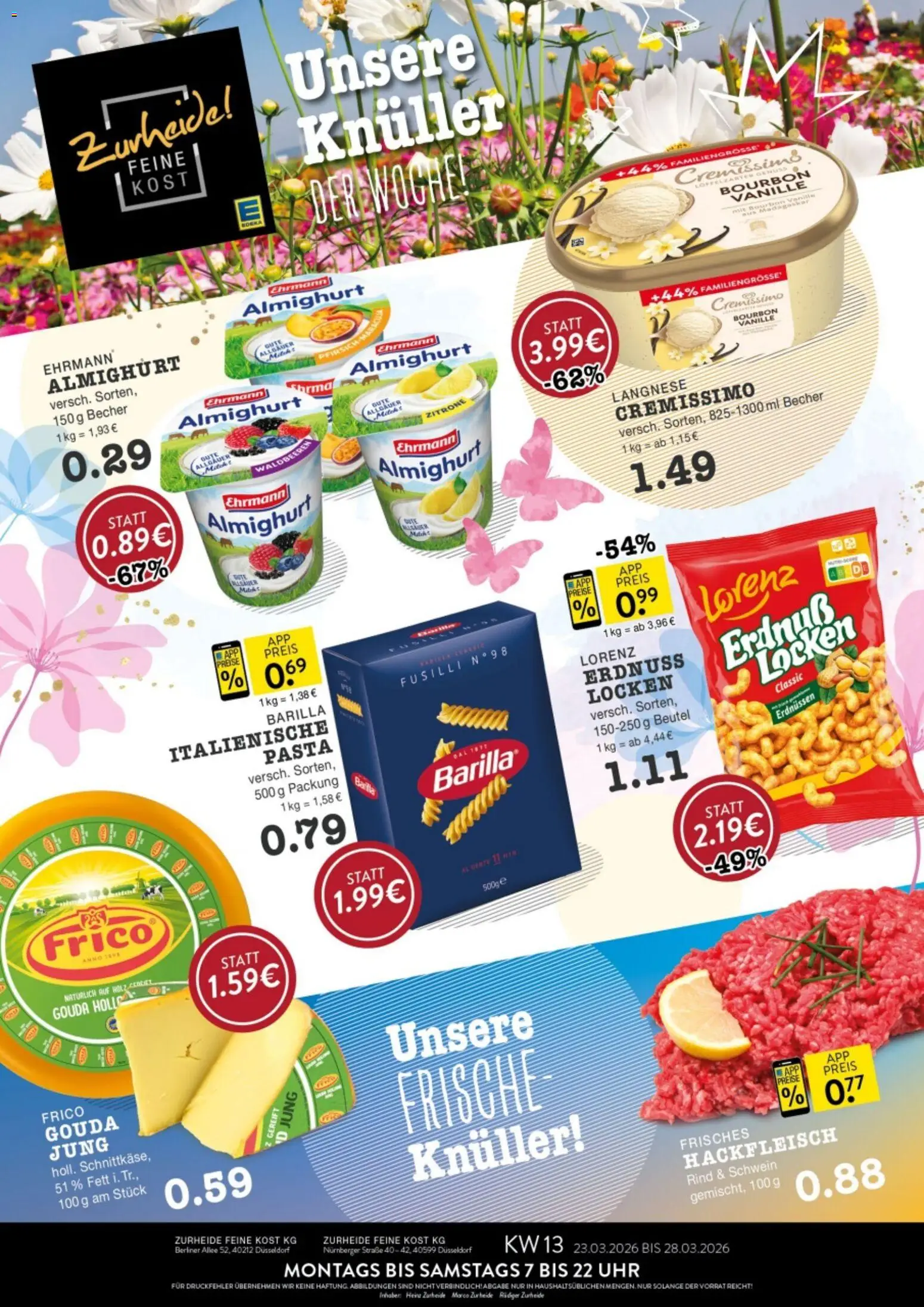 Edeka Zurheide Prospekt 	 – gültig ab 23.03.2026 | Seite: 1