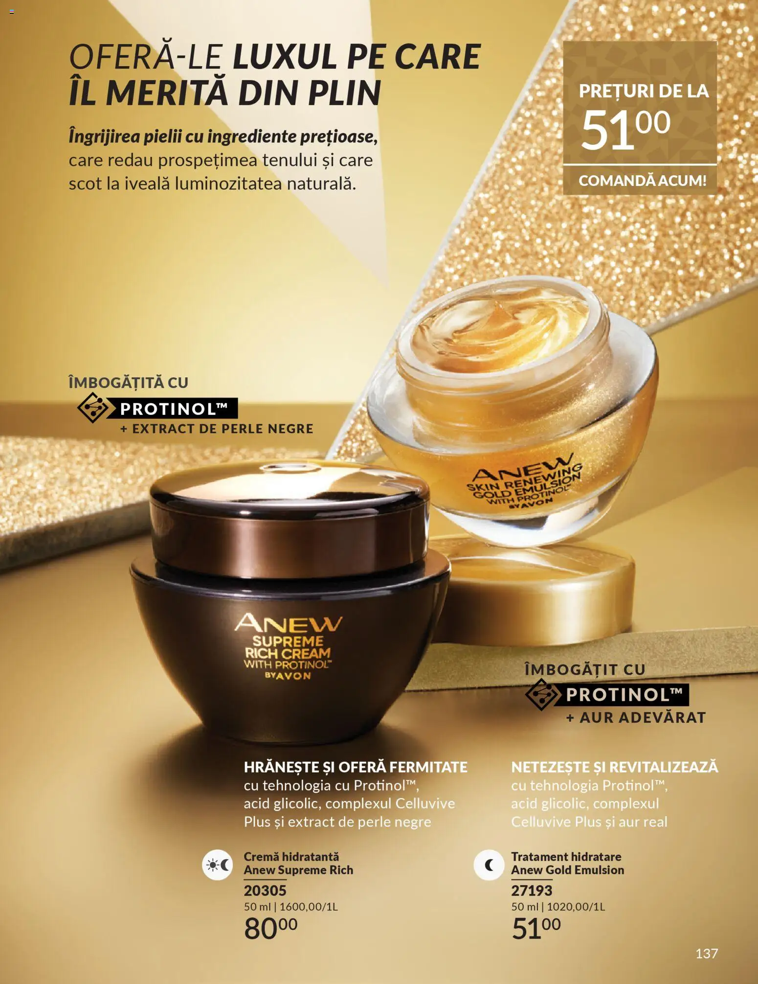Noul catalog Avon – valabil de la 01.12.2025 | Pagină: 137 | Produse: Akrilik boya, Arapsaçı, Cremă