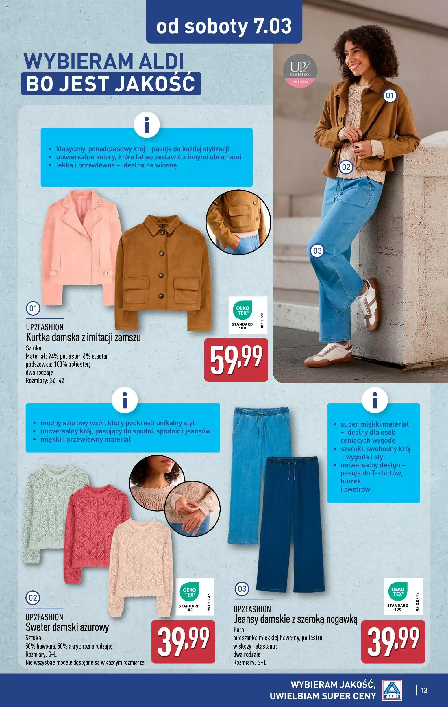 Aldi Polsko leták - Artykuły przemysłowe i tekstylia od 04.03.2026 | Strana: 13