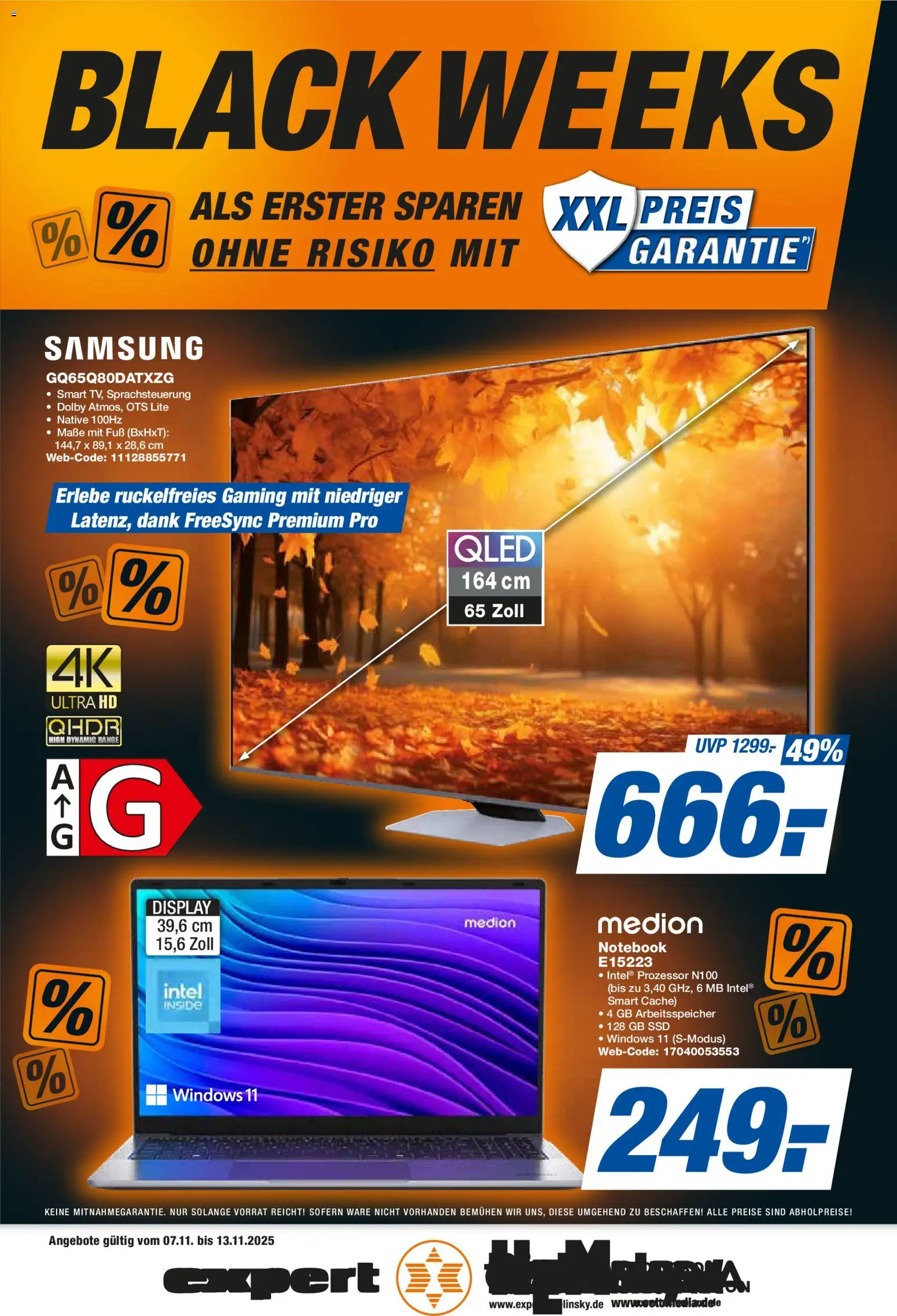 Expert - Black Friday – gültig ab 07.11.2025 | Seite: 1 | Produkte: Samsung, Notebook