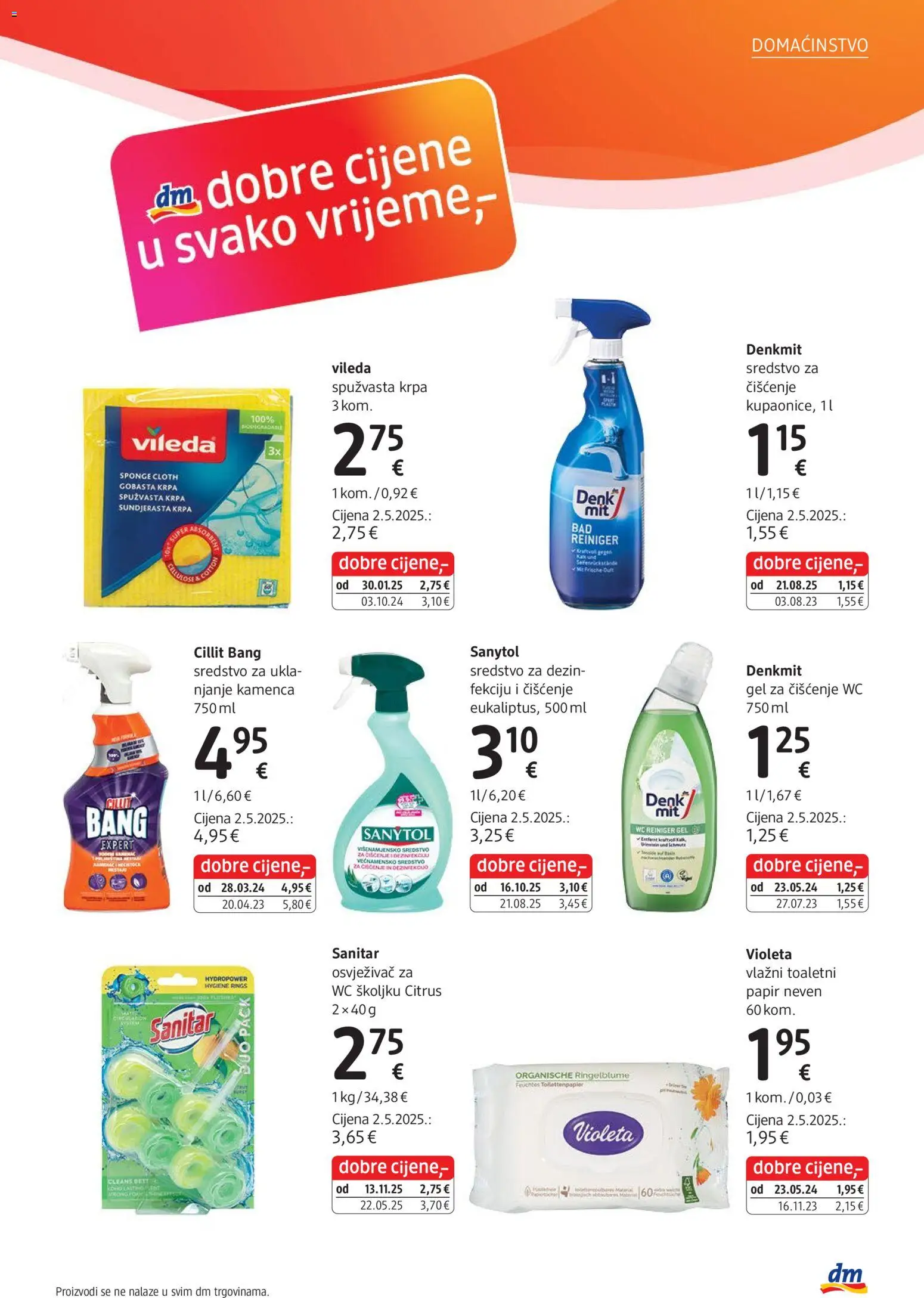DM katalog | vrijedi od 01.01.2026 | Stranica: 19 | Proizvodi: Krpa, Violeta, Vileda