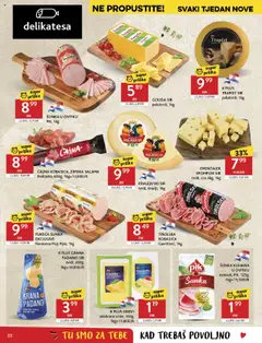 Konzum katalog | vrijedi od 10.09.2025 | Stranica: 22 | Proizvodi: Grana Padano, Mozzarella, Trapist, Šunka
