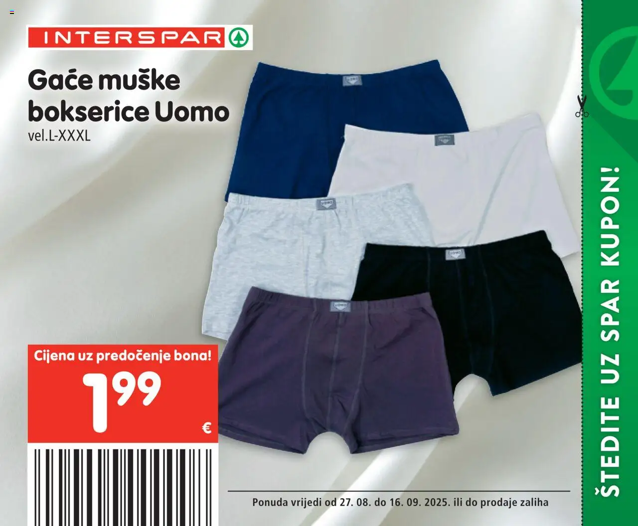 Interspar katalog | vrijedi od 27.08.2025 | Stranica: 22 | Proizvodi: Bokserice